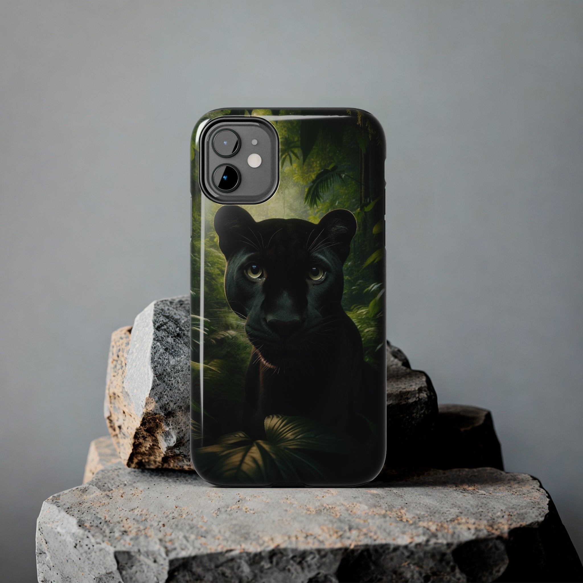 Curious black panther - Tough Phone Case