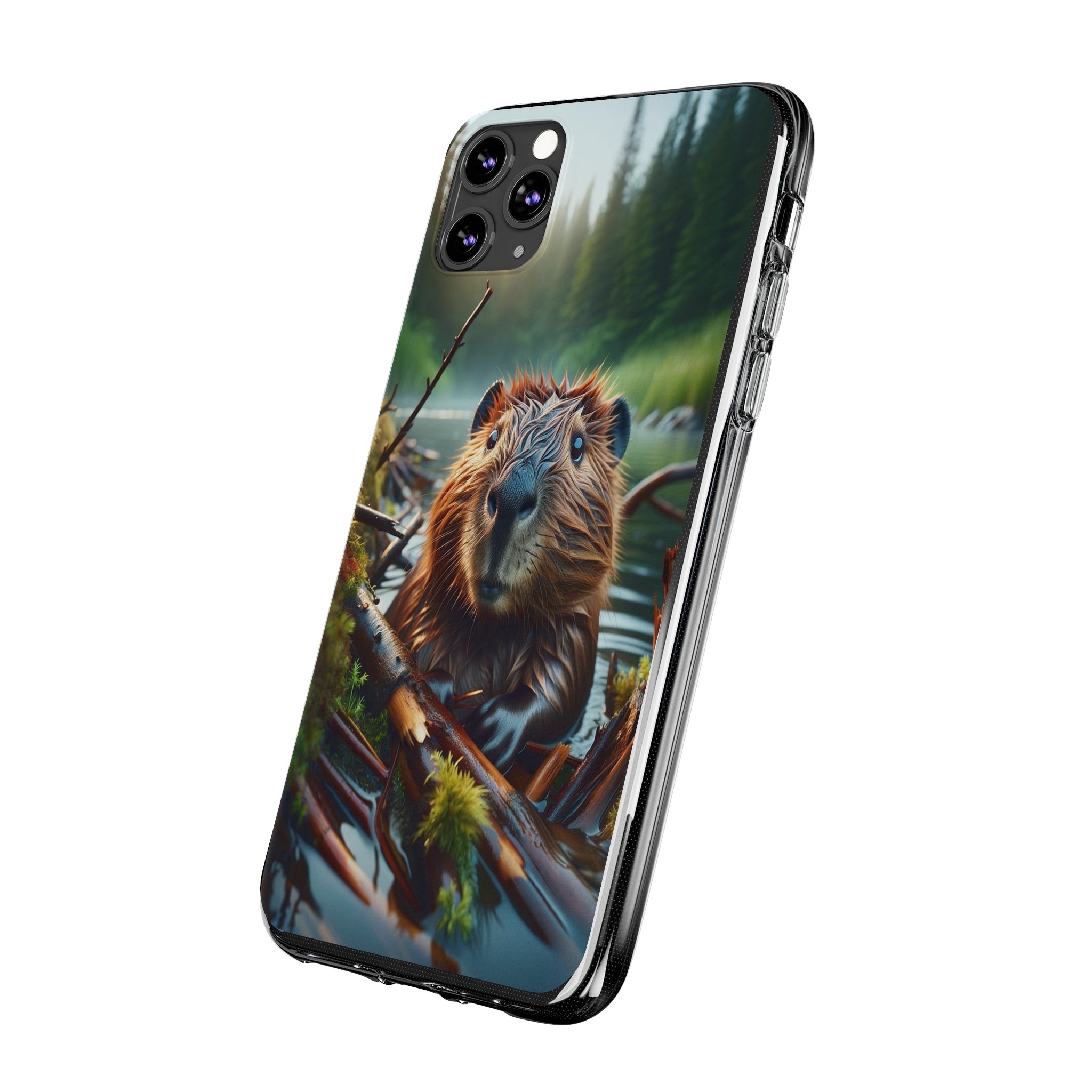 Curious Beaver - Soft Phone Case