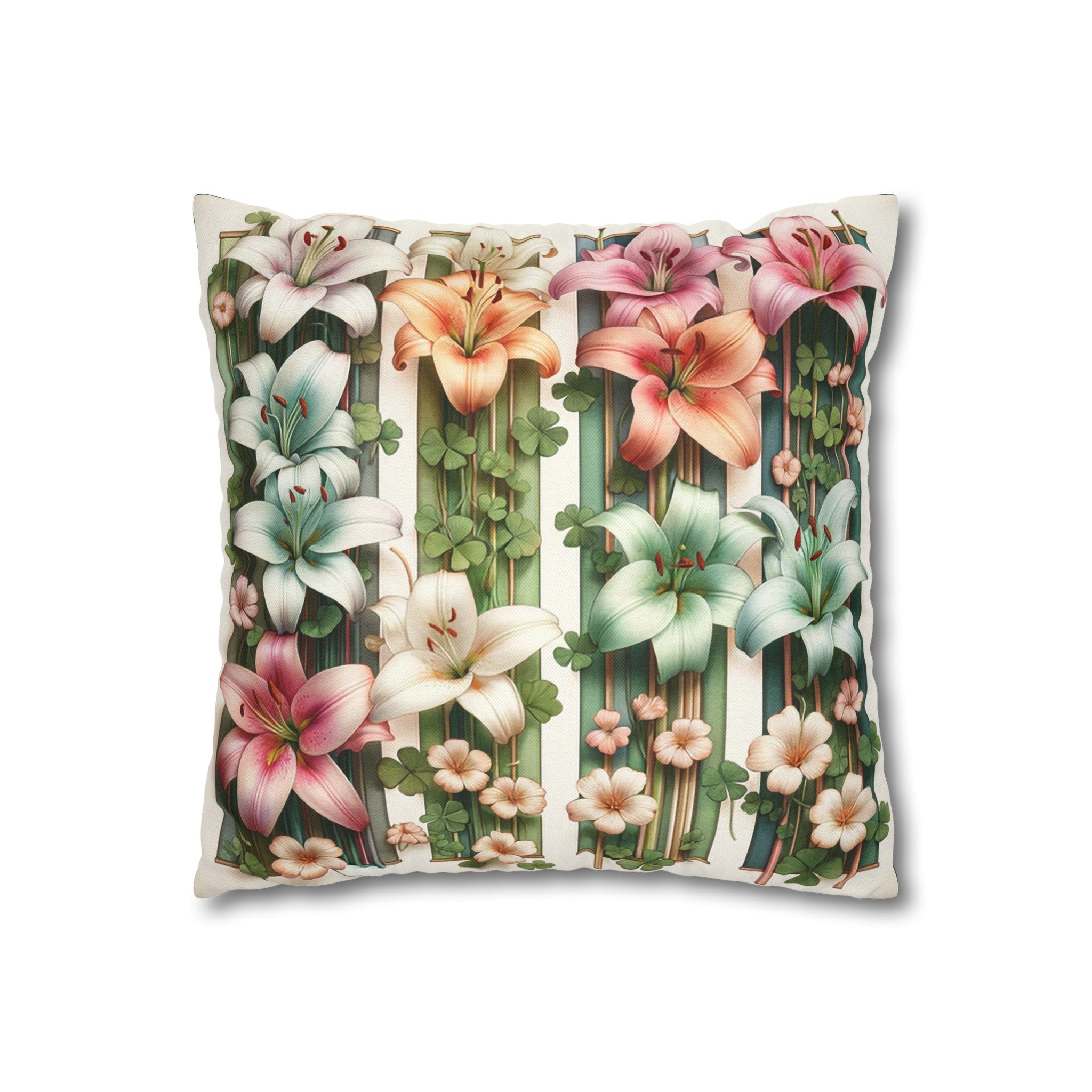 Lilies 1 - Polyester Square Pillowcase