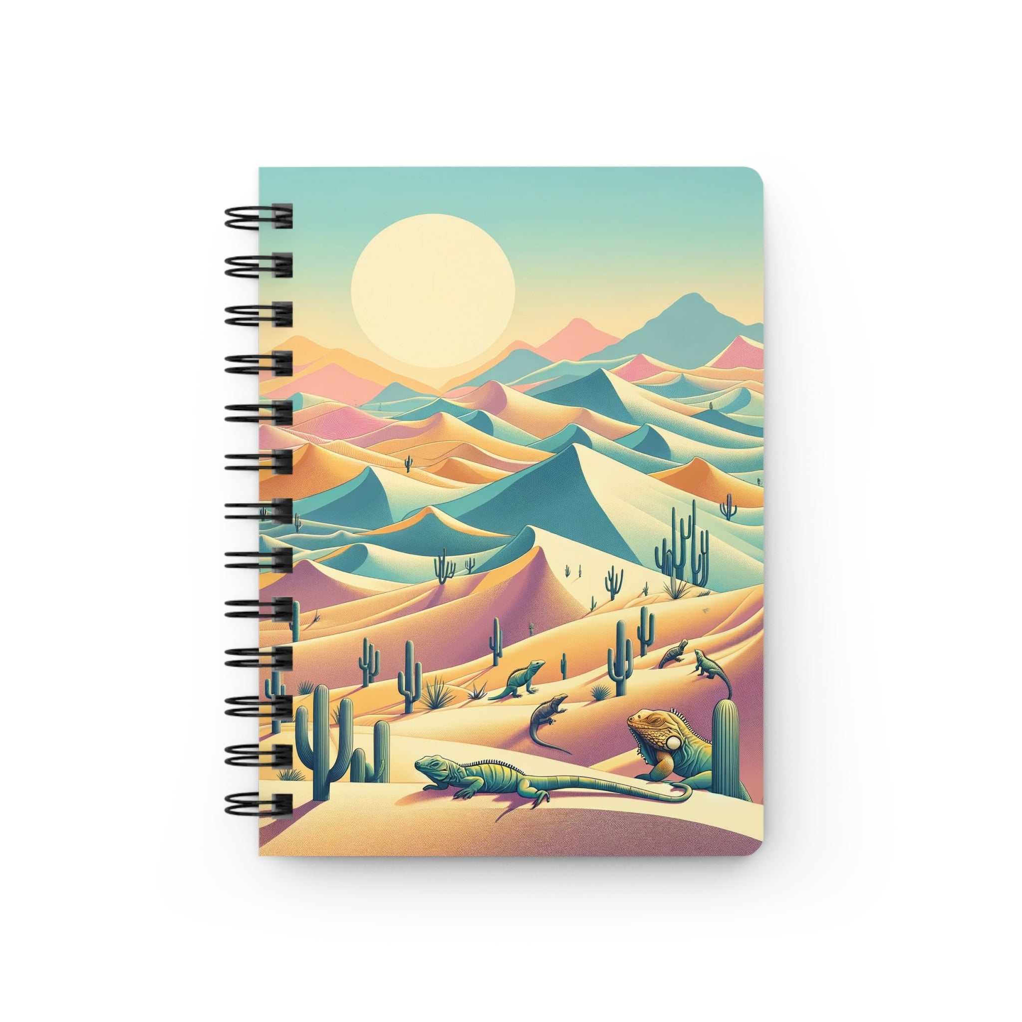 Iguanas in the desert - Spiral Notebooks