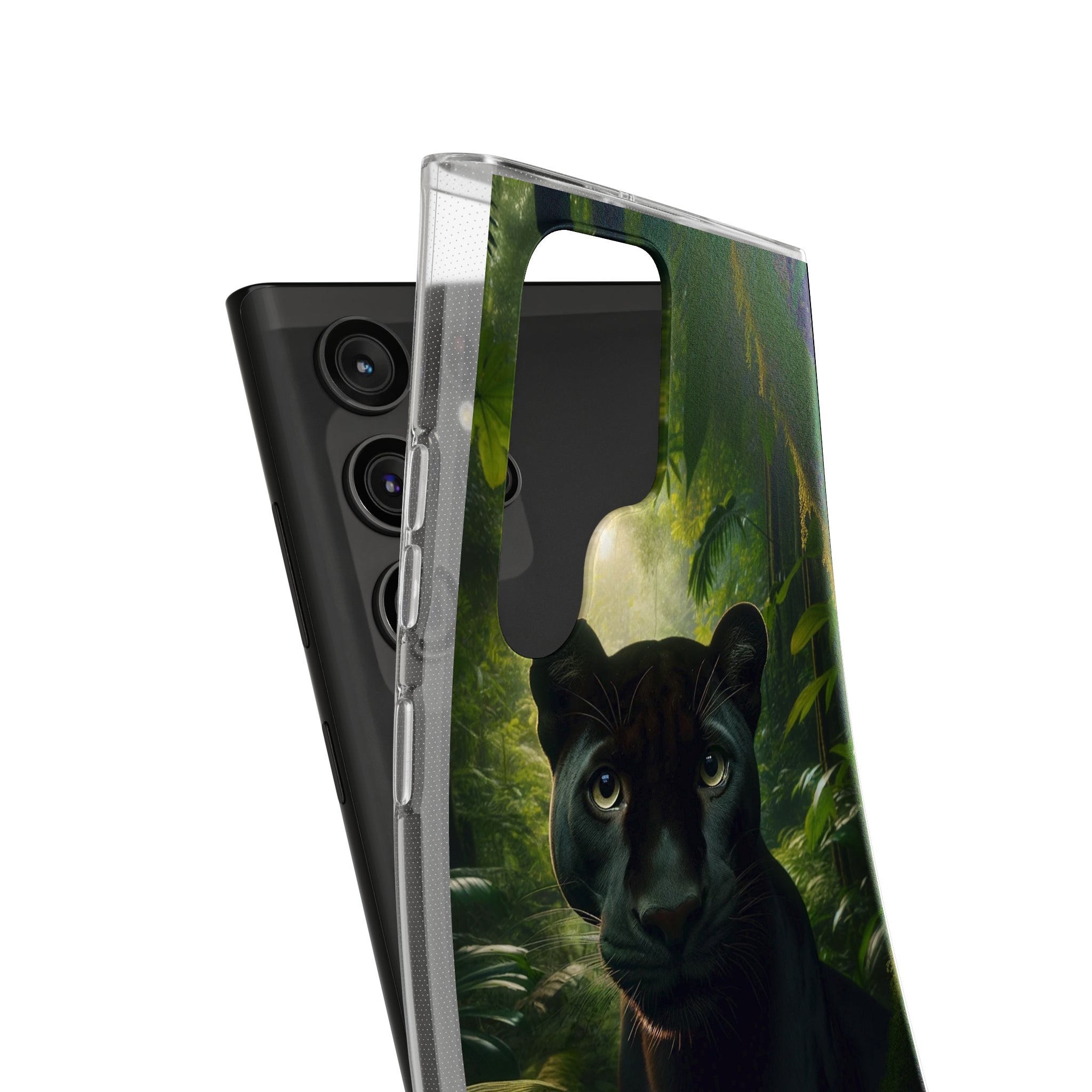 Curious Panther - Soft Phone Case