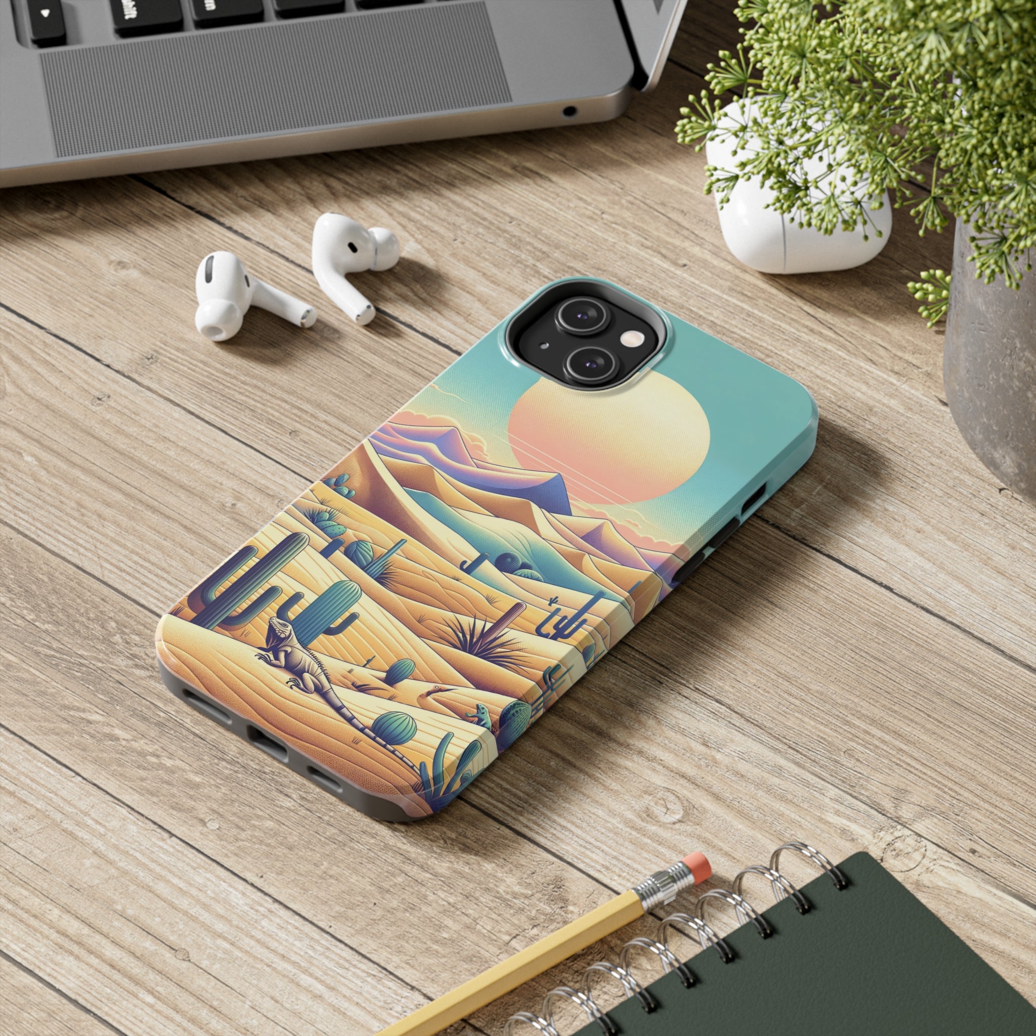 Iguana in the desert 2 - Tough Phone Case