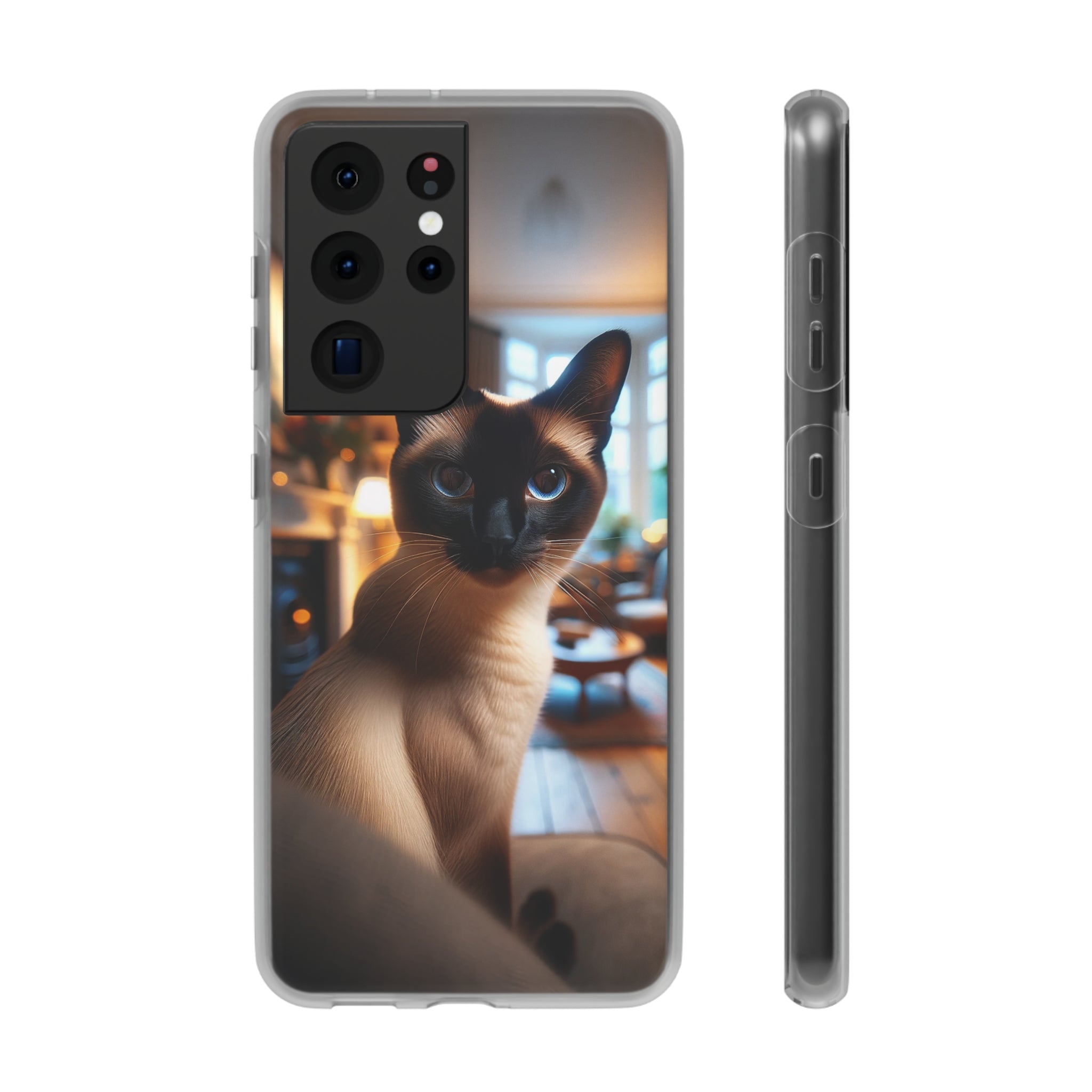 Curious Siamese cat - Flexi Case (Samsung only)