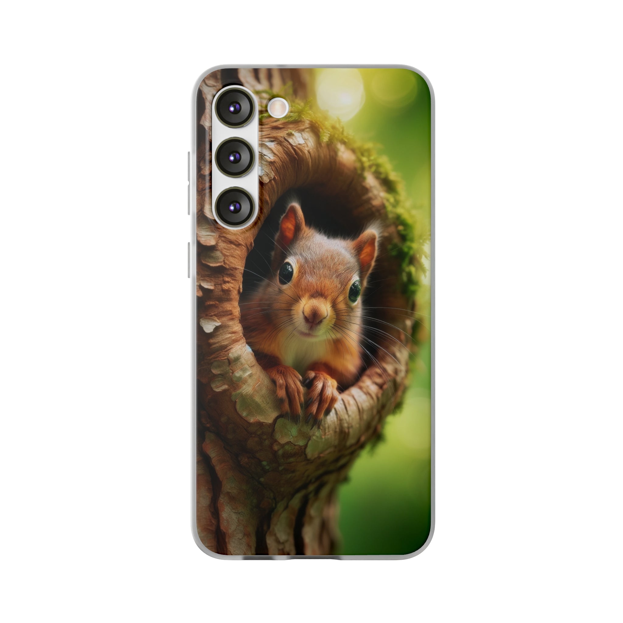 Squirrel in a treehole - Flexi Case (Samsung only)