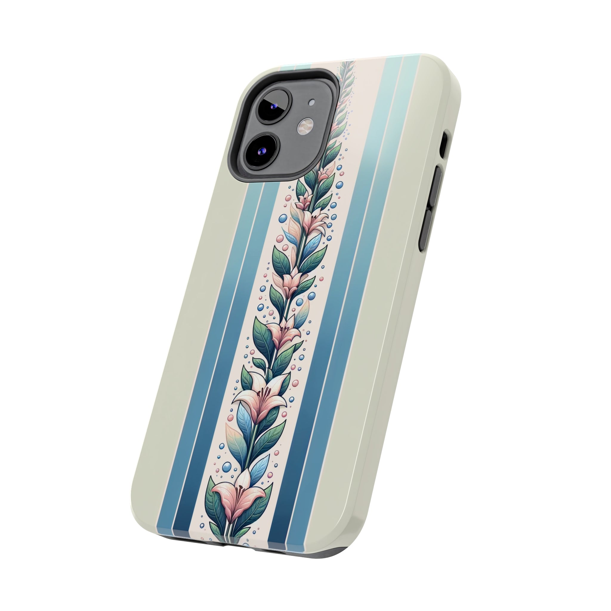 Lilies and leaves - Tough Phone Case