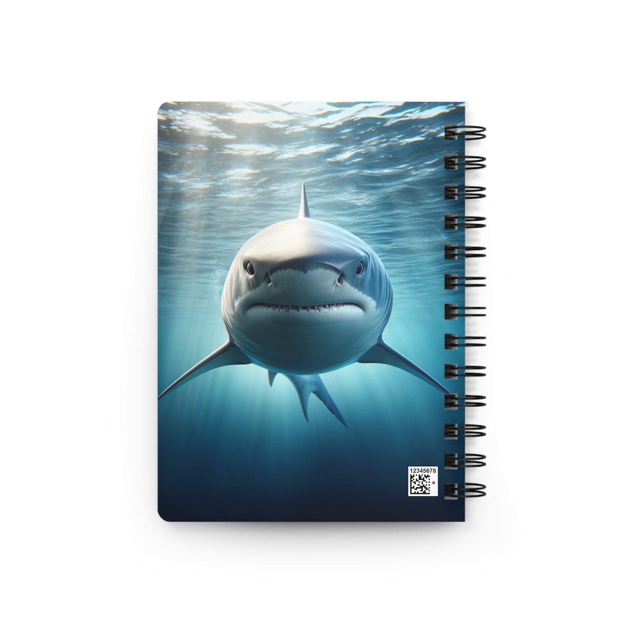 Curious shark - Spiral Notebook