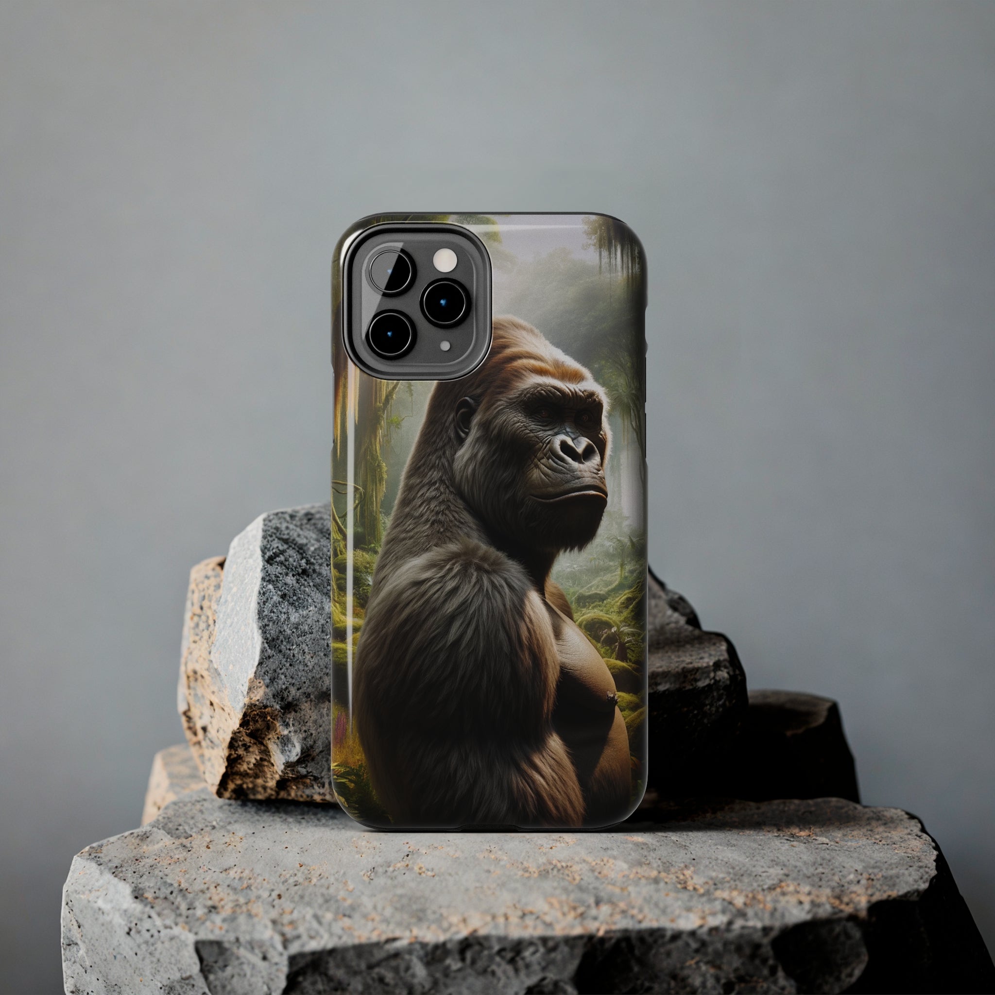 Curious gorilla - Tough Phone Case