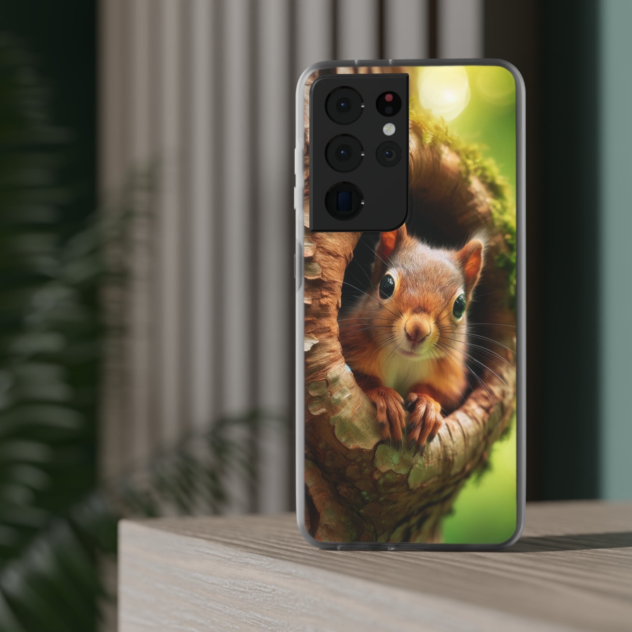 Squirrel in a treehole - Flexi Case (Samsung only)