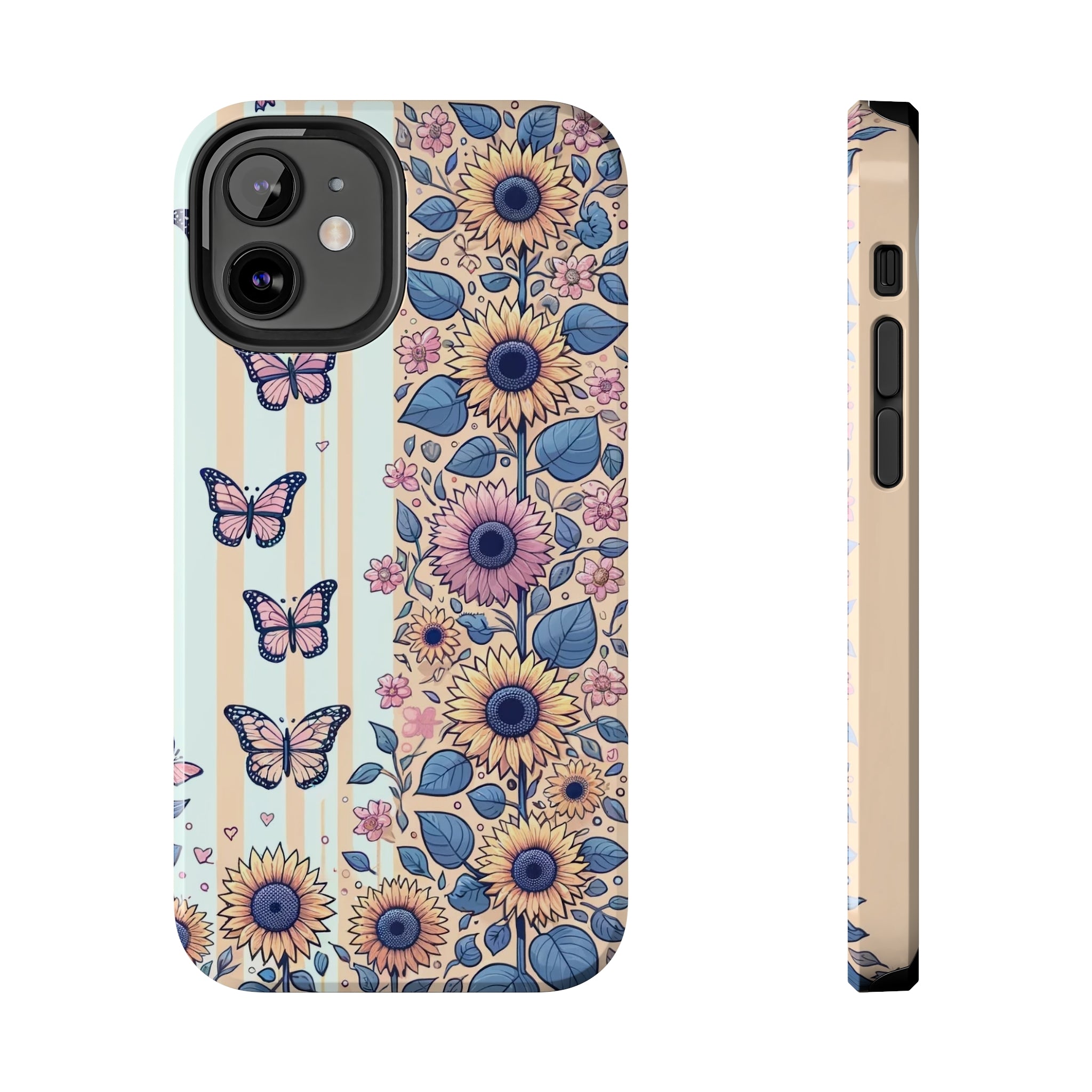 Butterflies and Sunflowers - Tough Phone Case