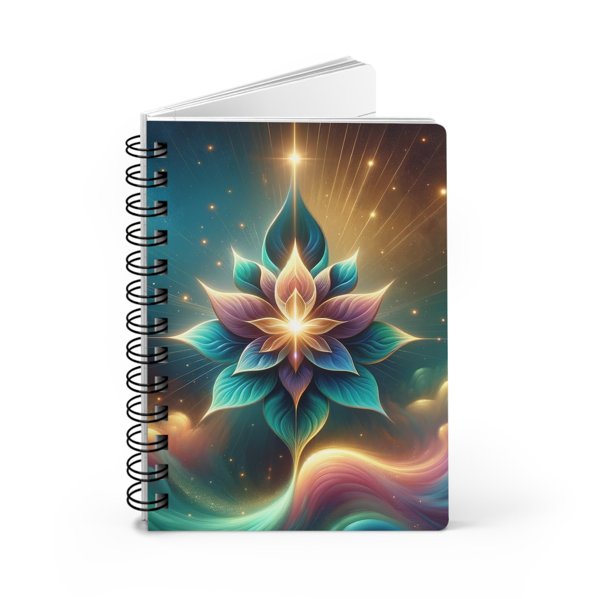 Sparkling flower 2 - Spiral Notebook