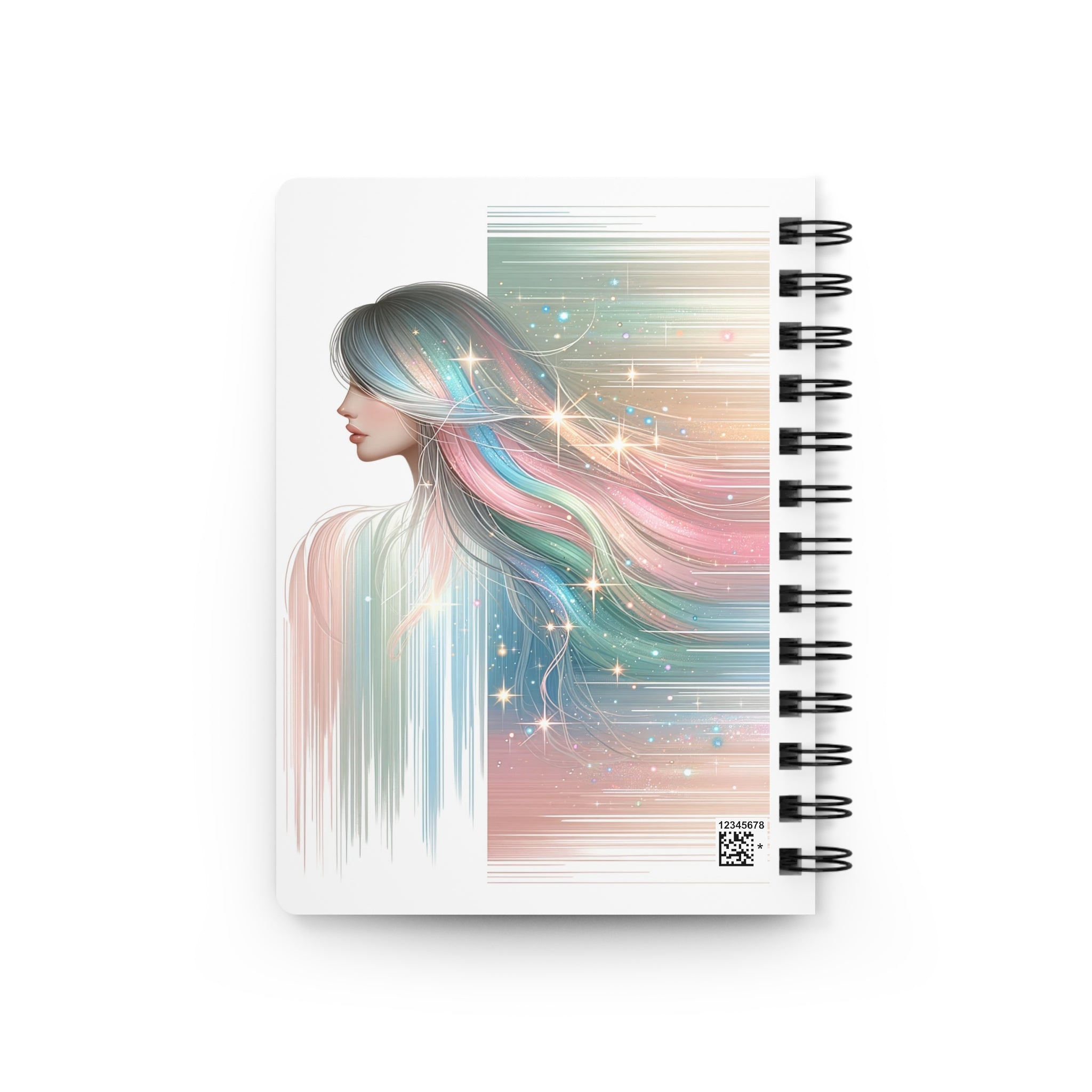 Lady in pastel art - Spiral Notebook