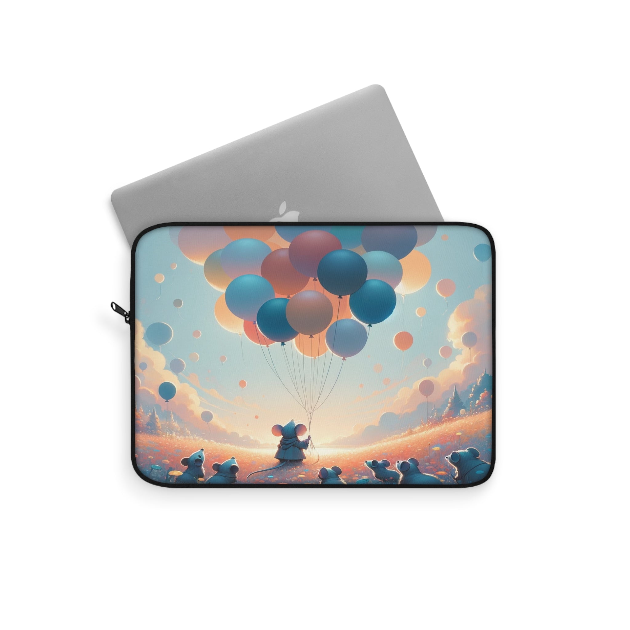 Mice watching balloons - Laptop Sleeve