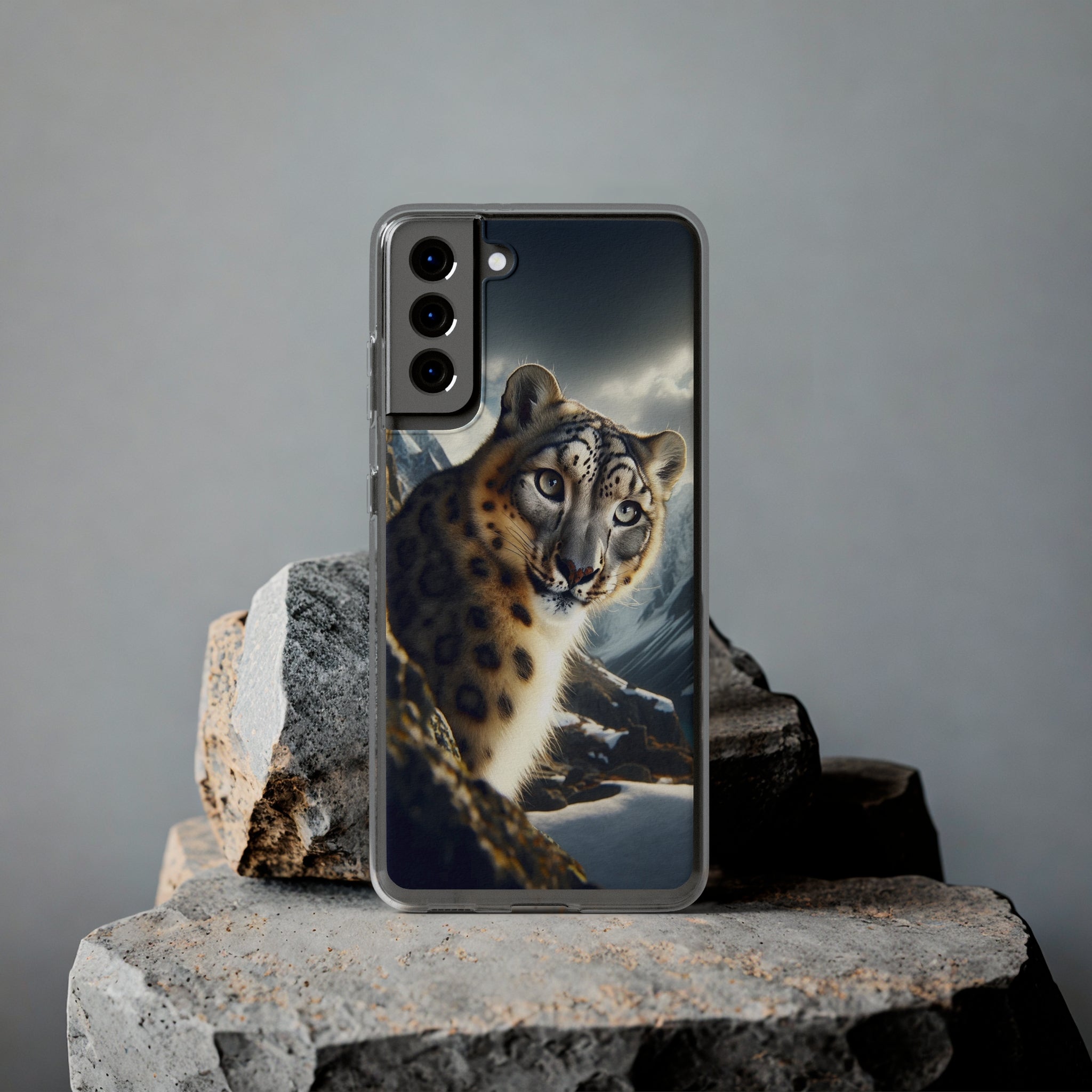 Snow Leopard - Soft Phone Case