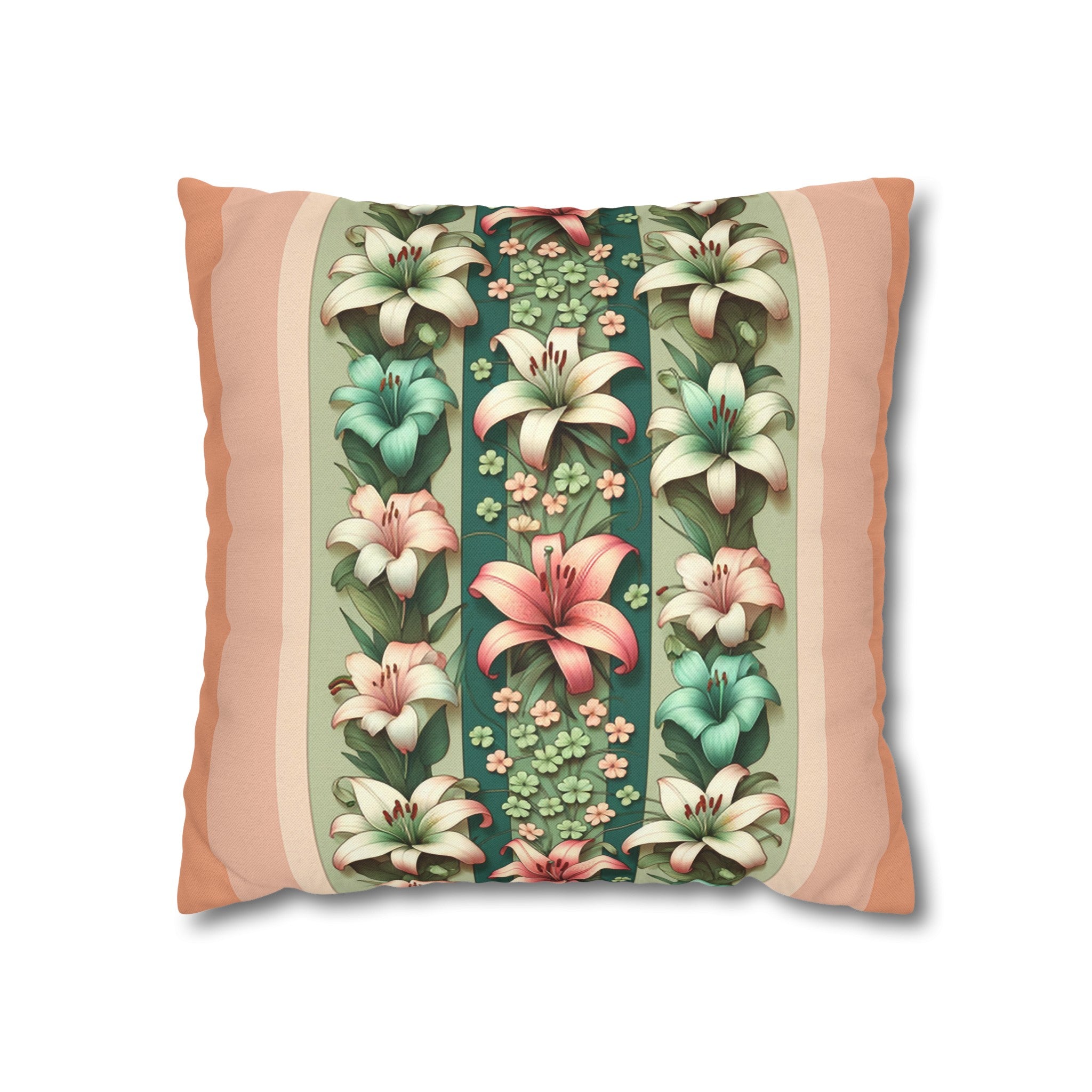 Lilies 3 - Polyester Square Pillowcase