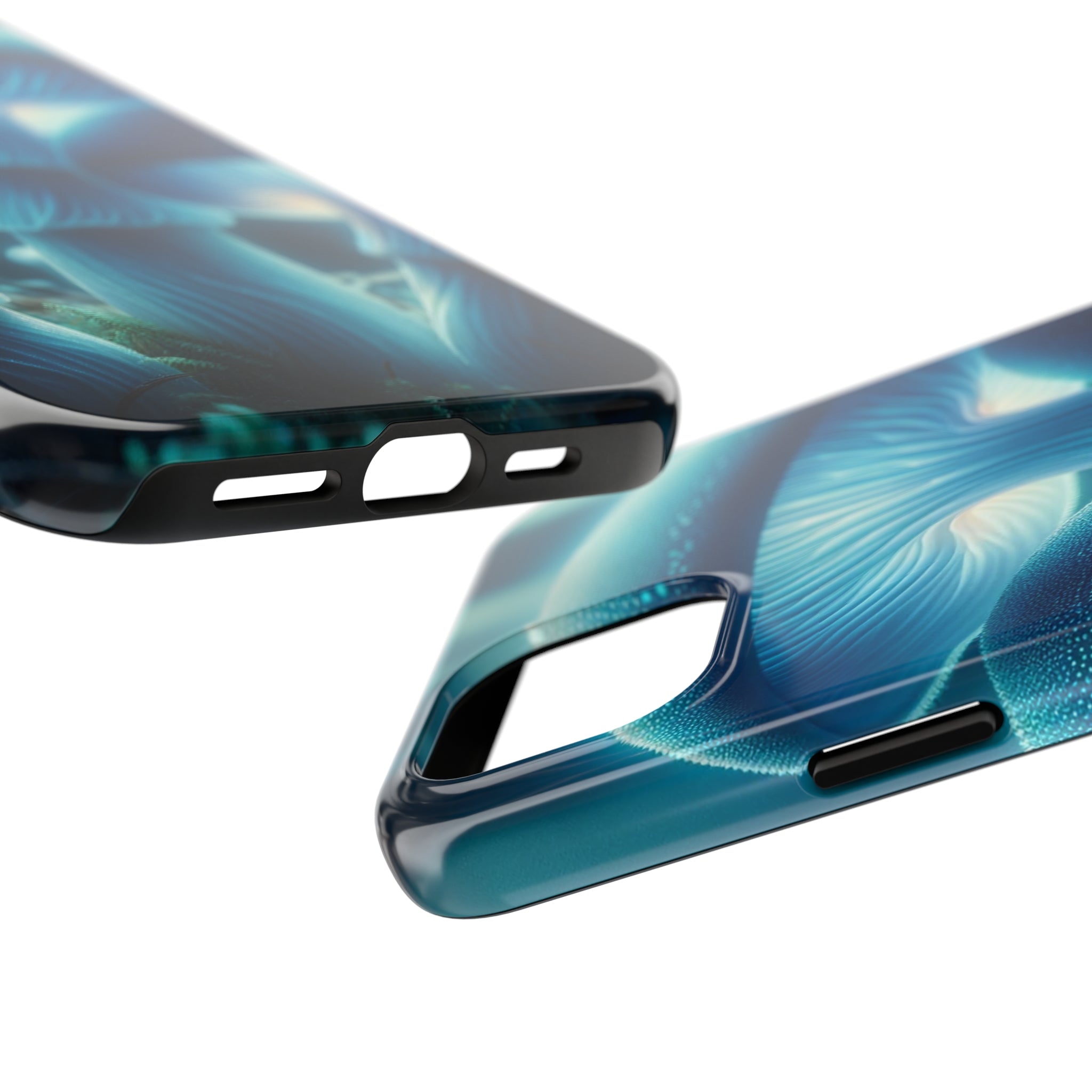 Blue Mushrooms - Tough Phone Case