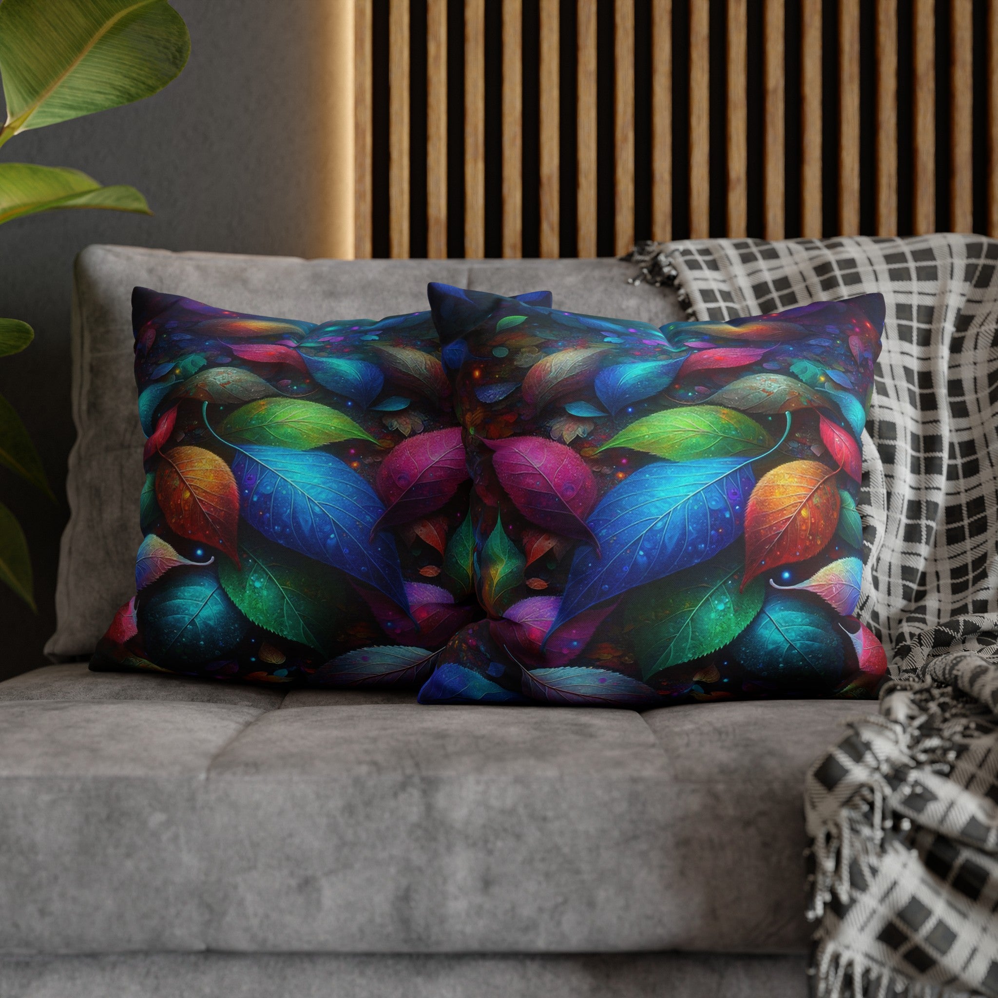 Magical Leaves 3 - Polyester Square Pillowcase