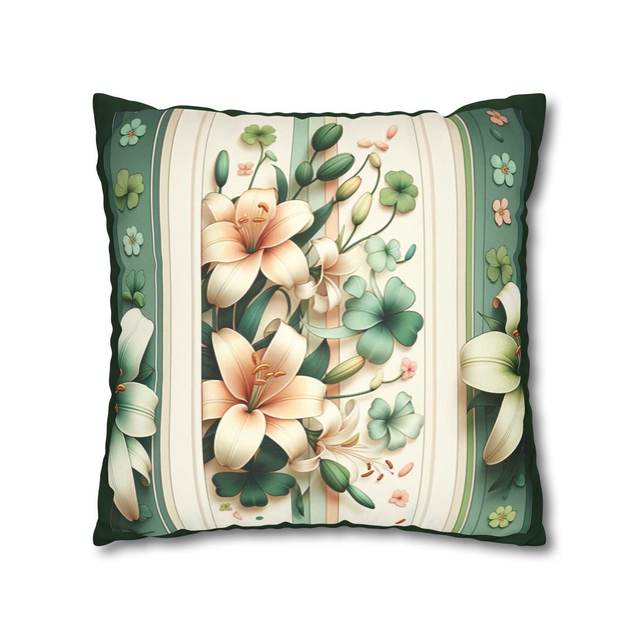 Lilies (2) - Suede Square Pillowcase