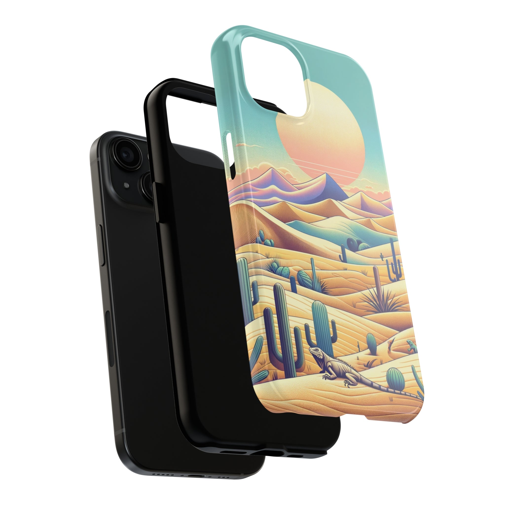 Iguana in the desert 2 - Tough Phone Case