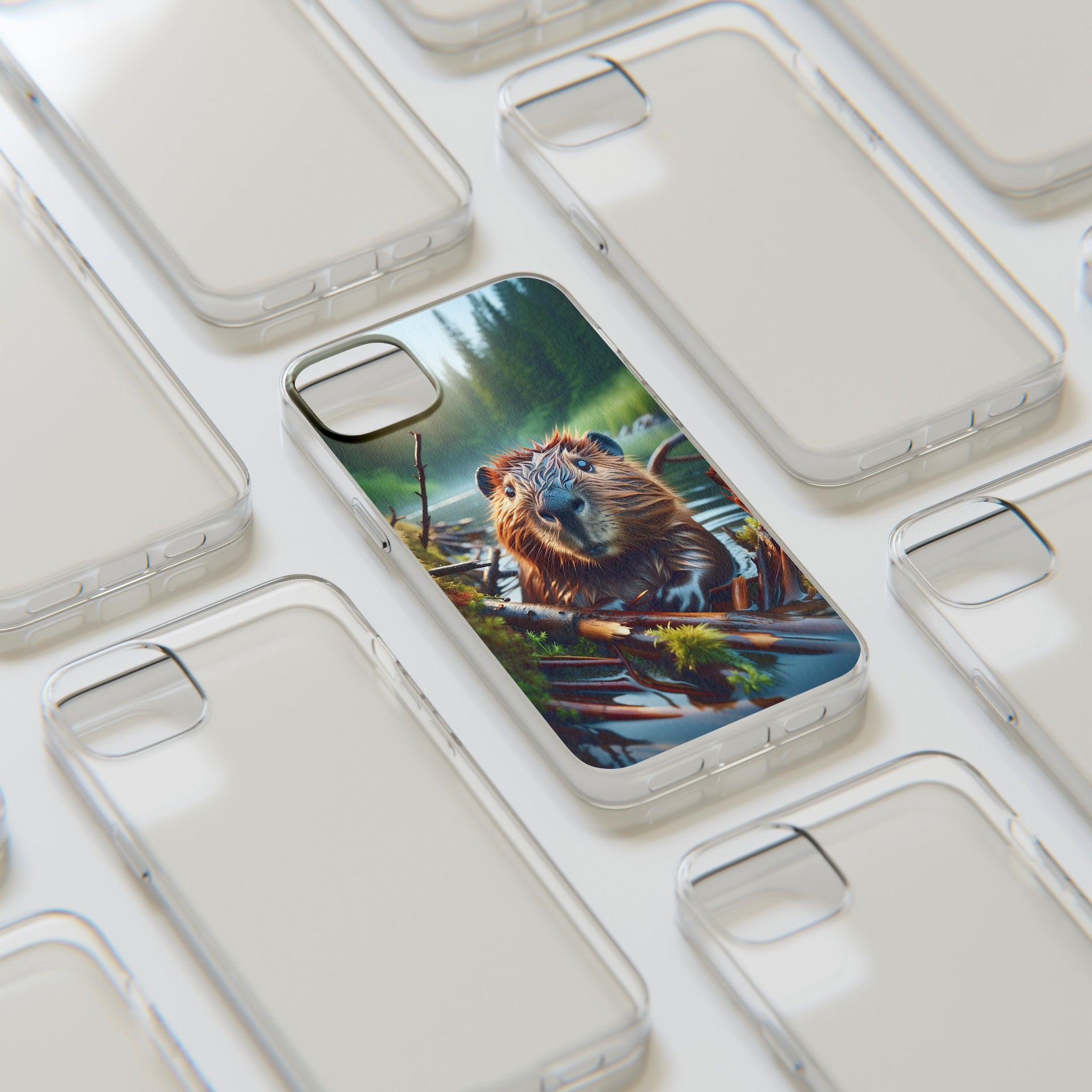 Curious Beaver - Soft Phone Case