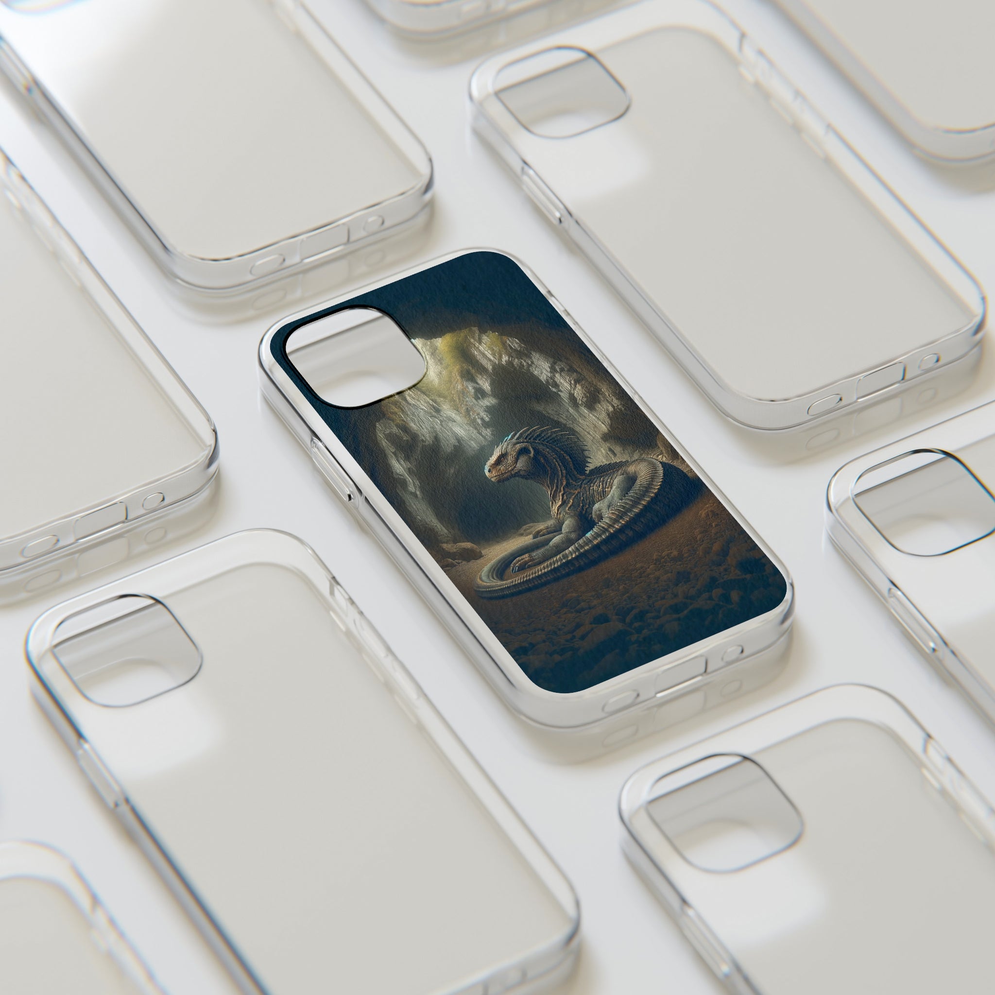 Basilisk in a cave - Soft Phone Case