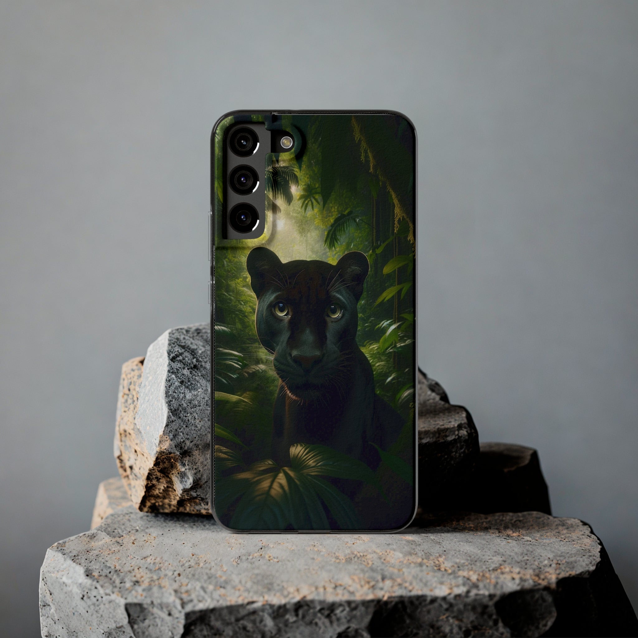 Curious Panther - Soft Phone Case