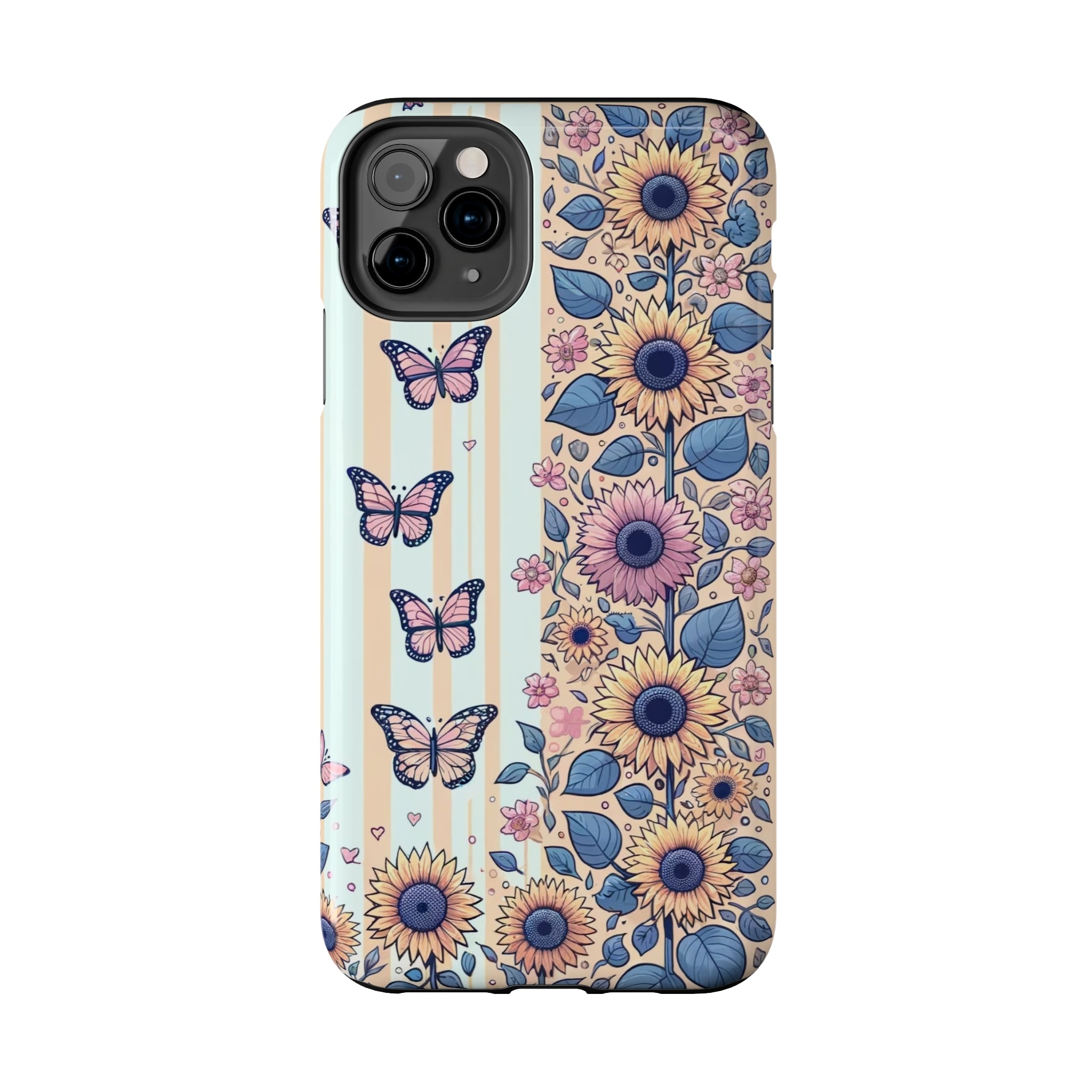 Butterflies and Sunflowers - Tough Phone Case