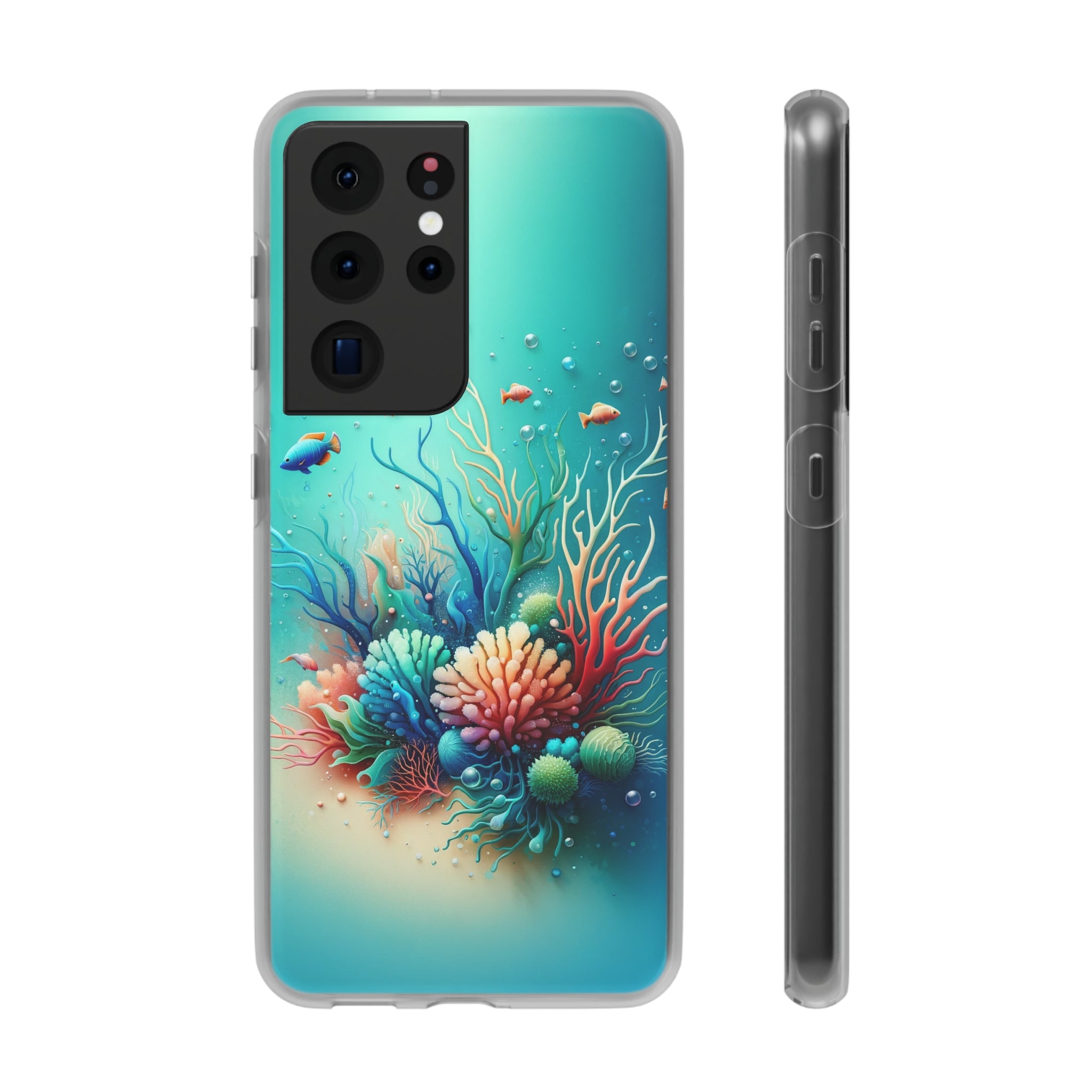 Fish around coral reef - Flexi Case (Samsung only)