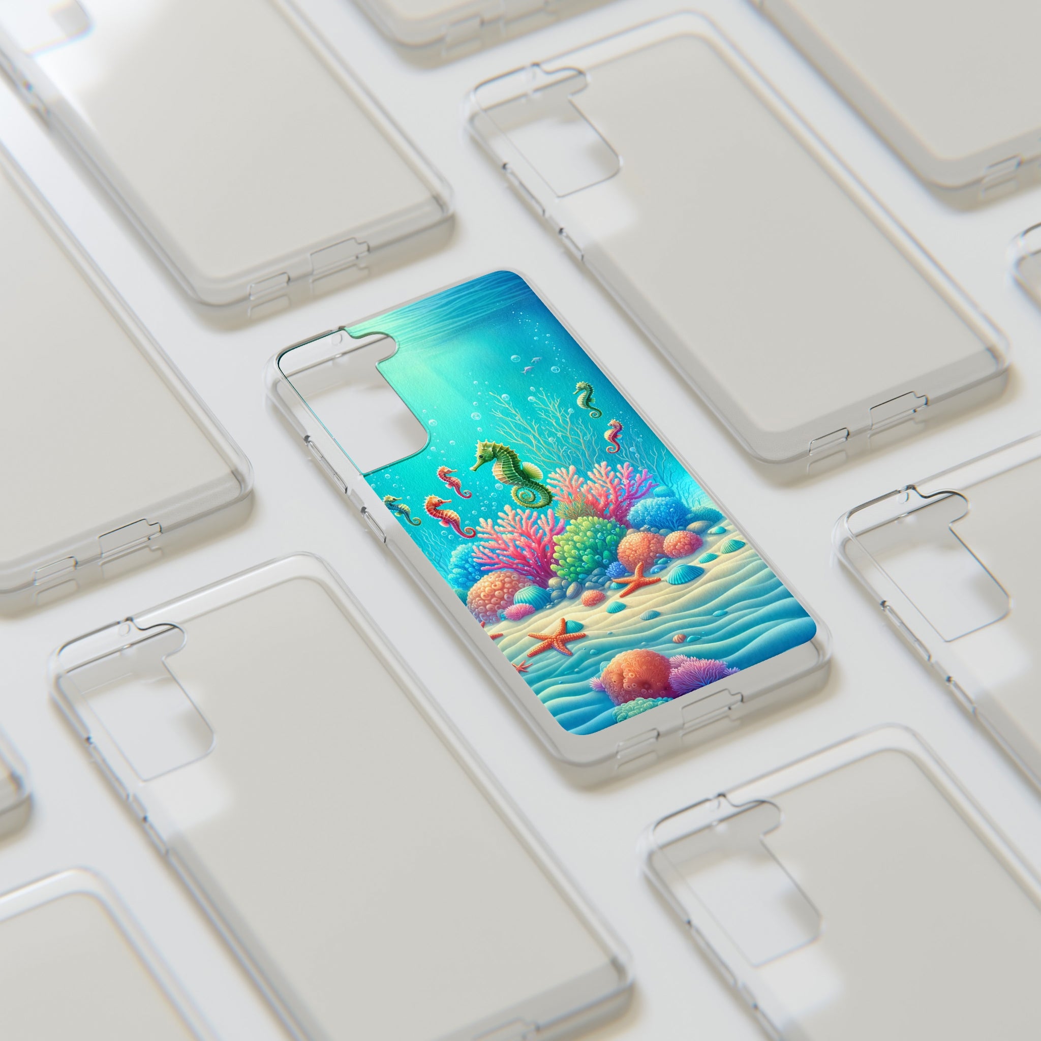 Seahorses - Soft Phone Case