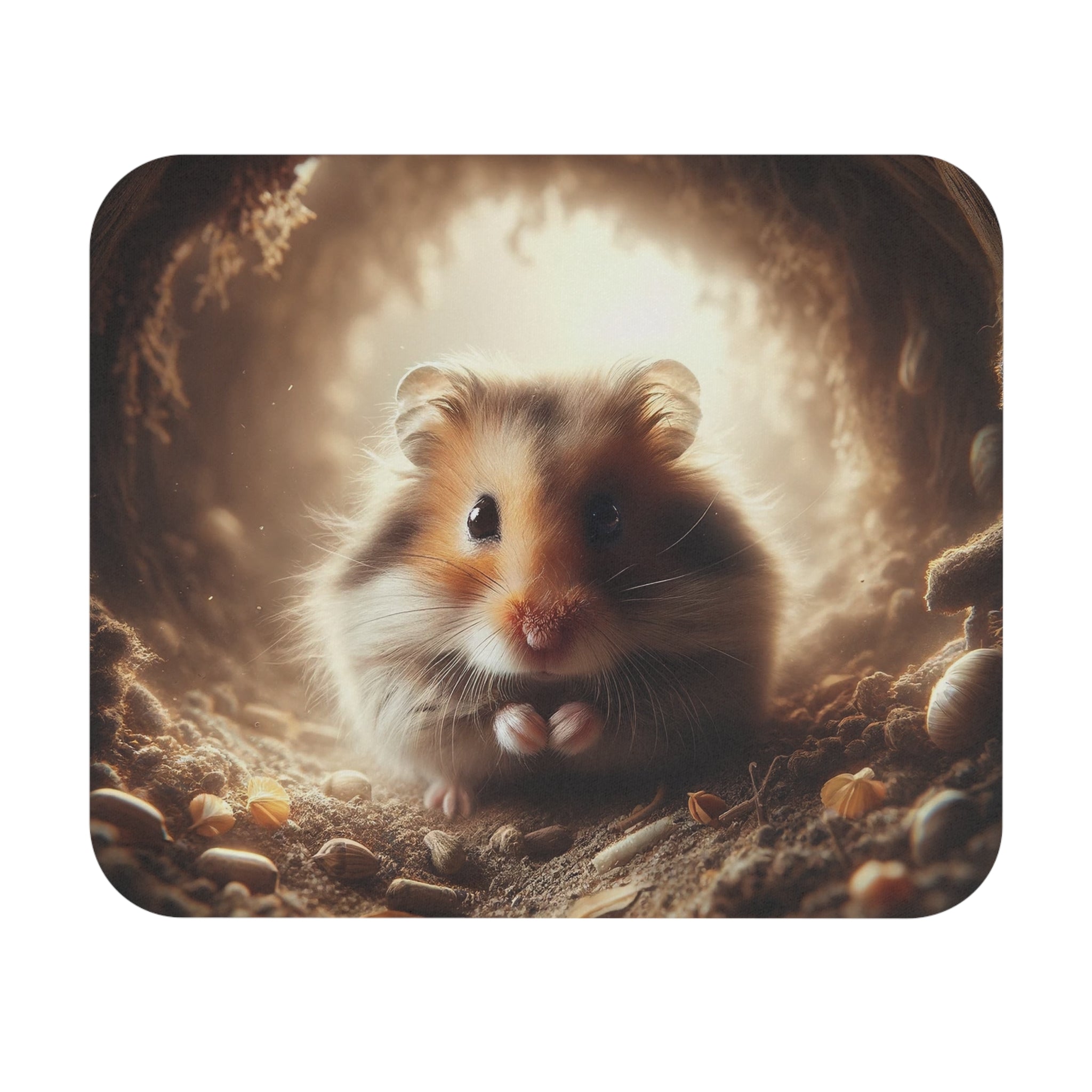 Hamster in a hole - Mouse Pad (Rectangle)