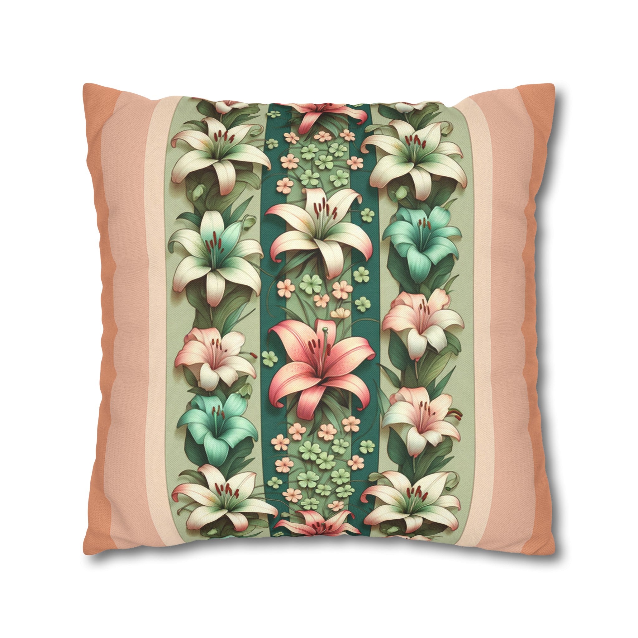 Lilies 3 - Polyester Square Pillowcase