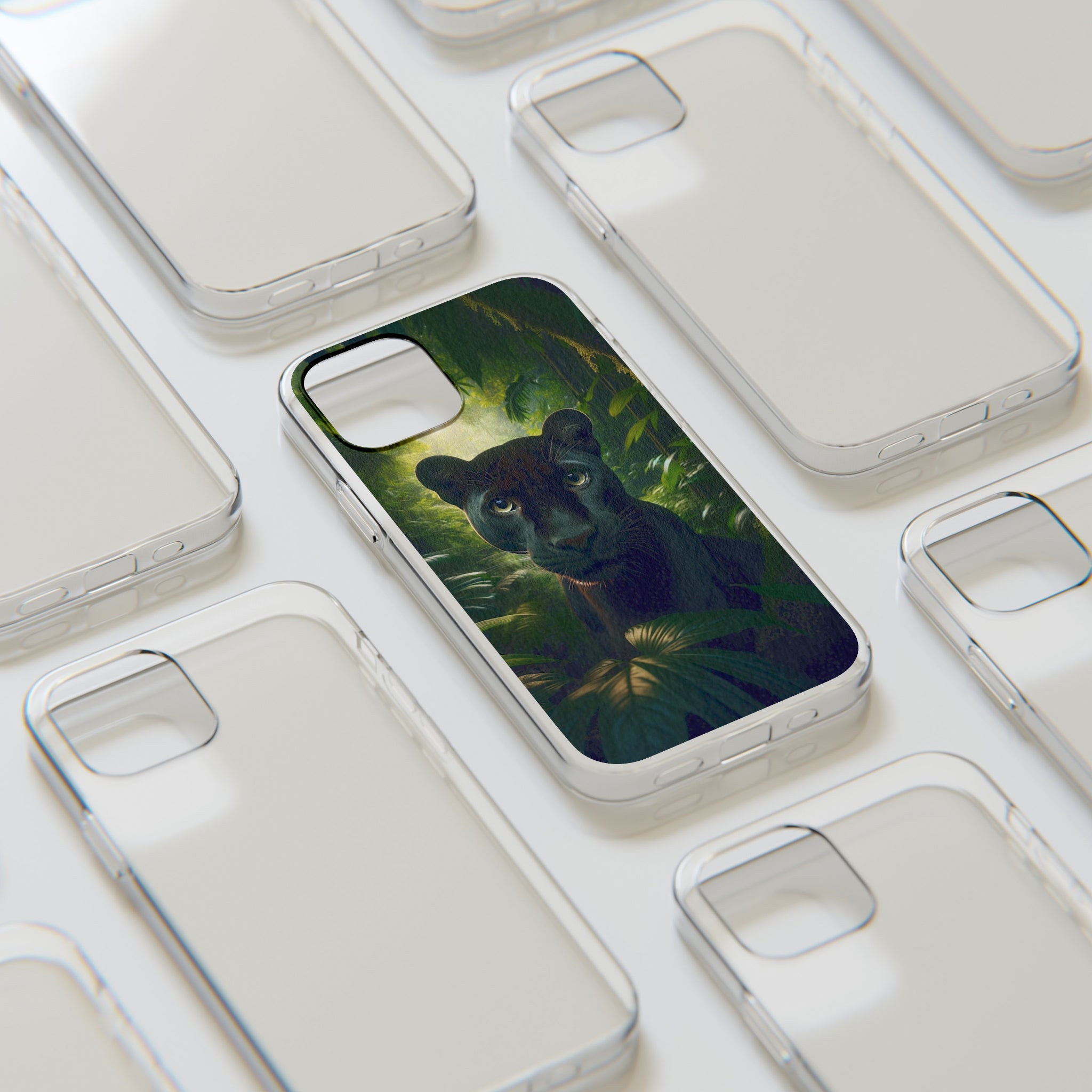 Curious Panther - Soft Phone Case