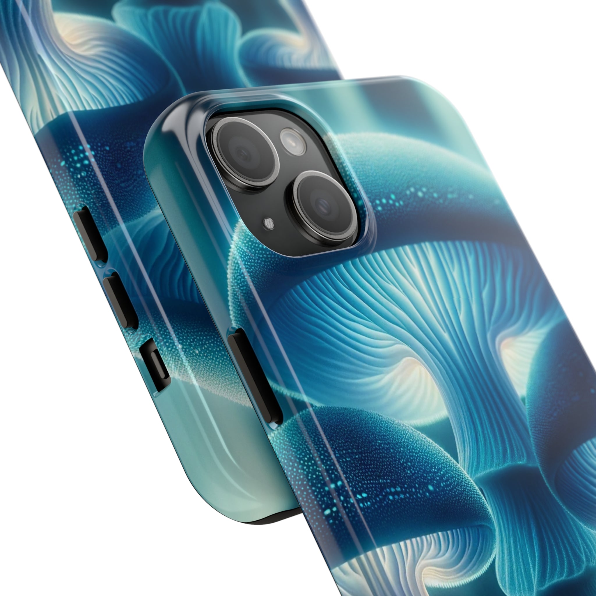 Blue Mushrooms - Tough Phone Case