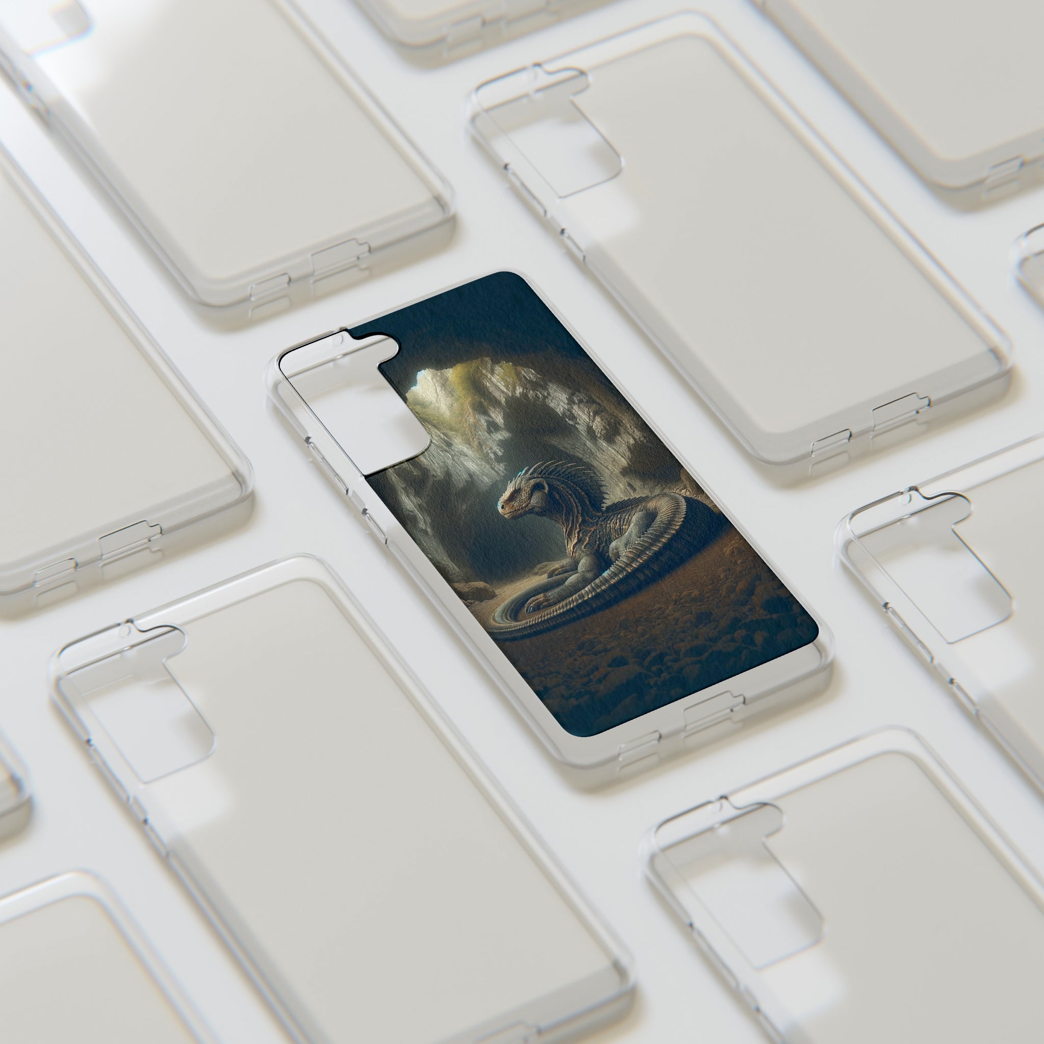 Basilisk in a cave - Soft Phone Case