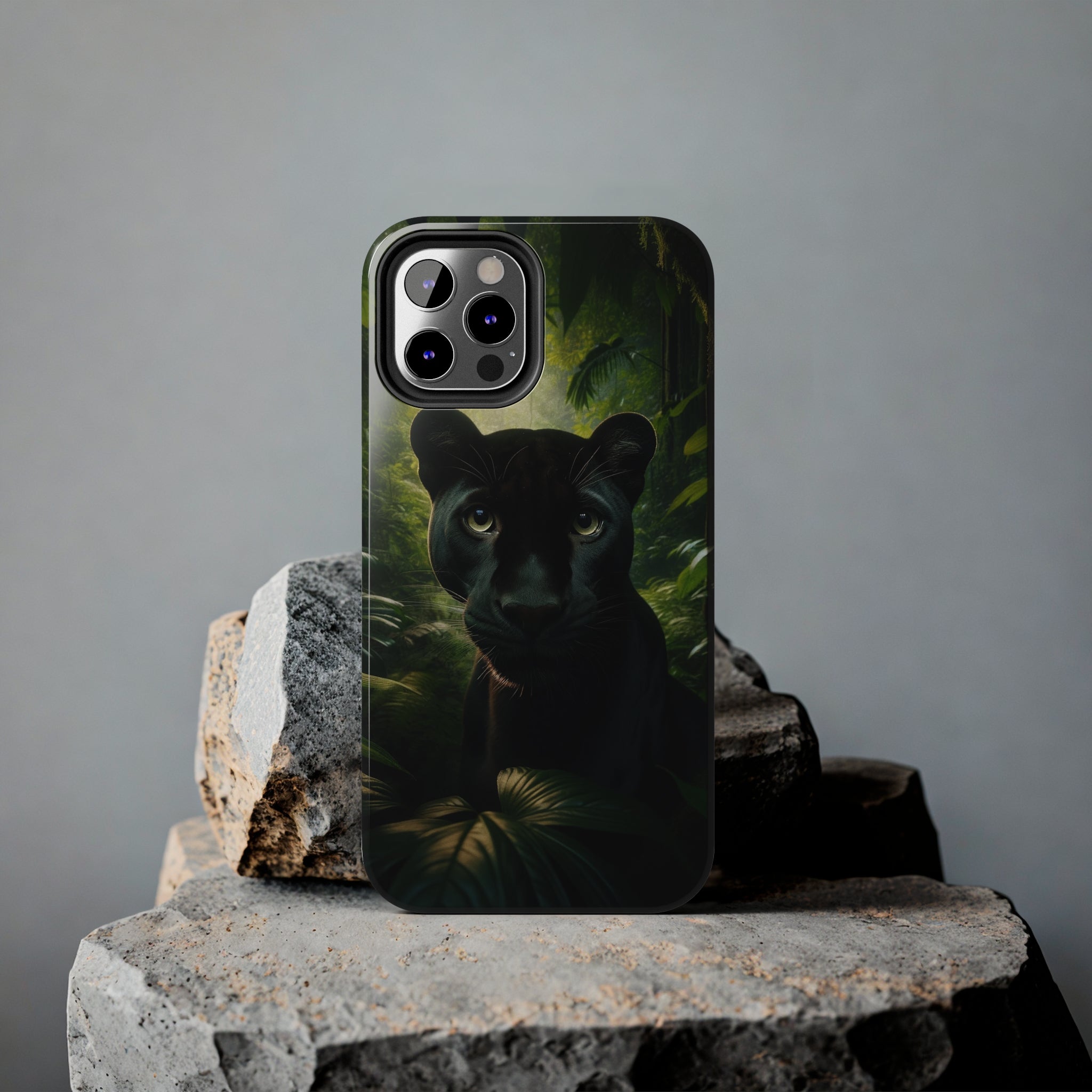 Curious black panther - Tough Phone Case