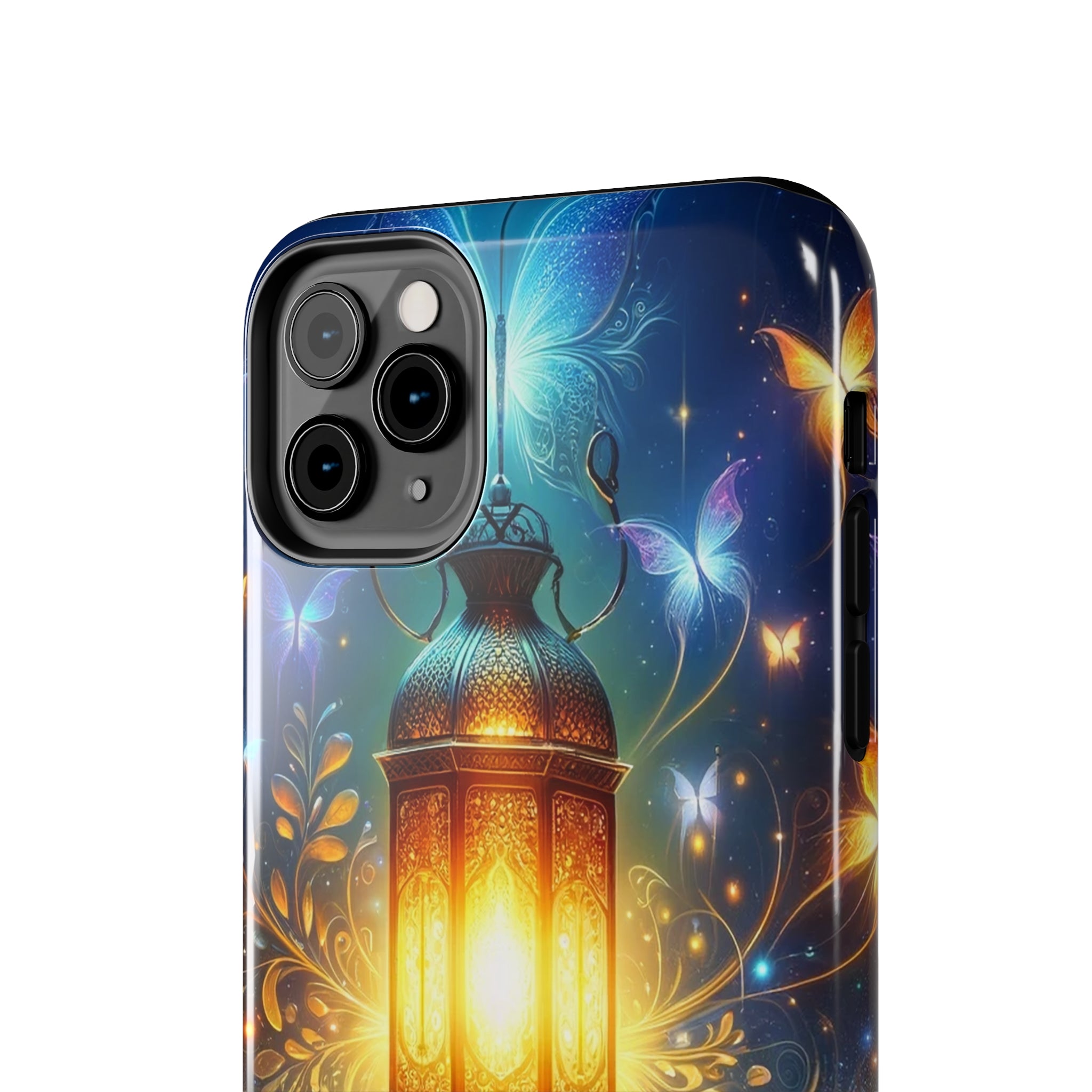 Butterflies around a lamp - Tough Phone Case