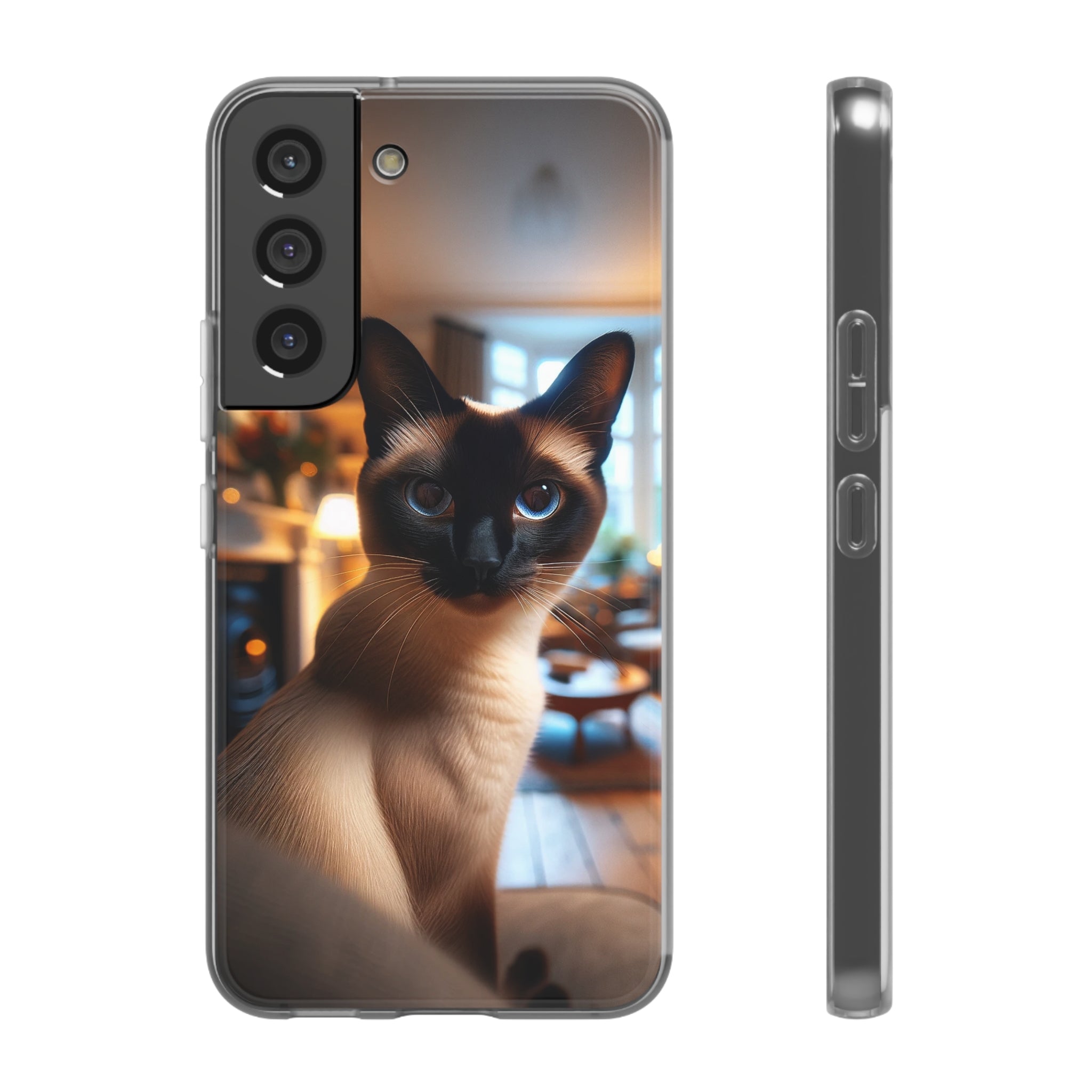 Curious Siamese cat - Flexi Case (Samsung only)