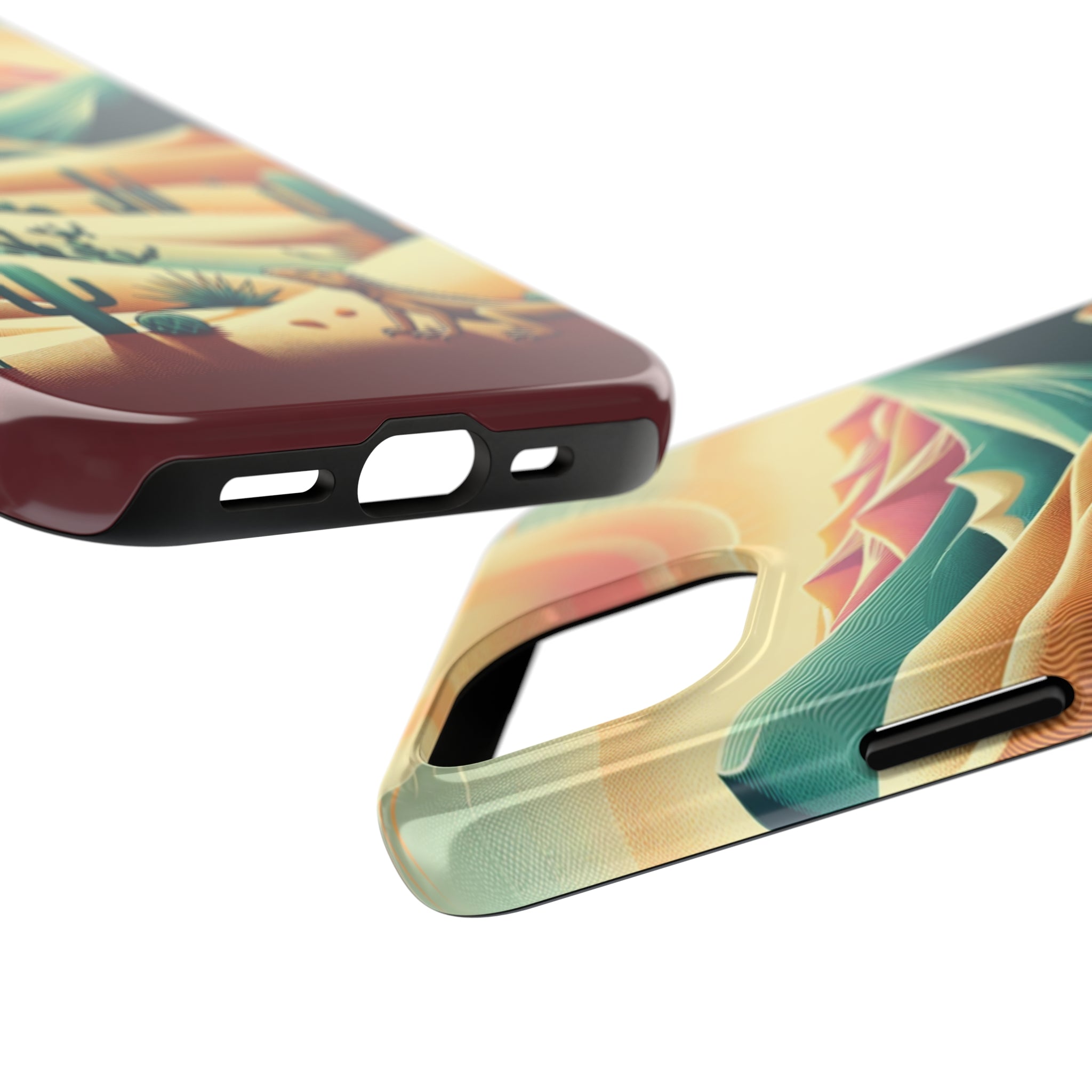 Iguana in the desert - Tough Phone Case