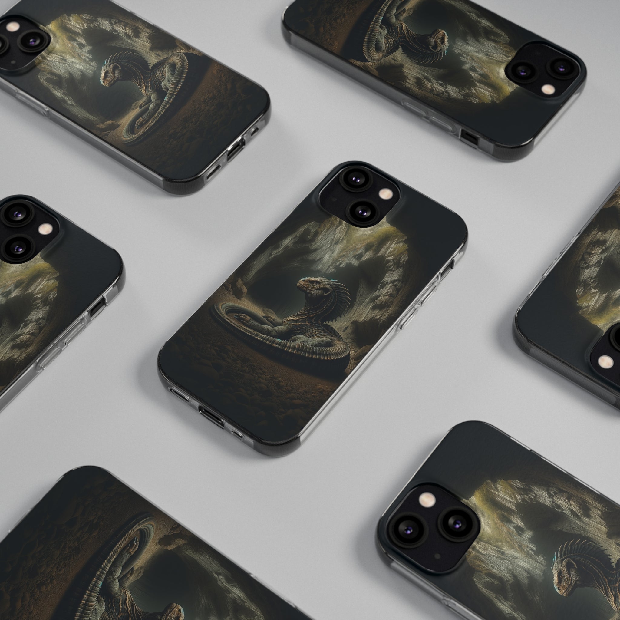 Basilisk in a cave - Soft Phone Case