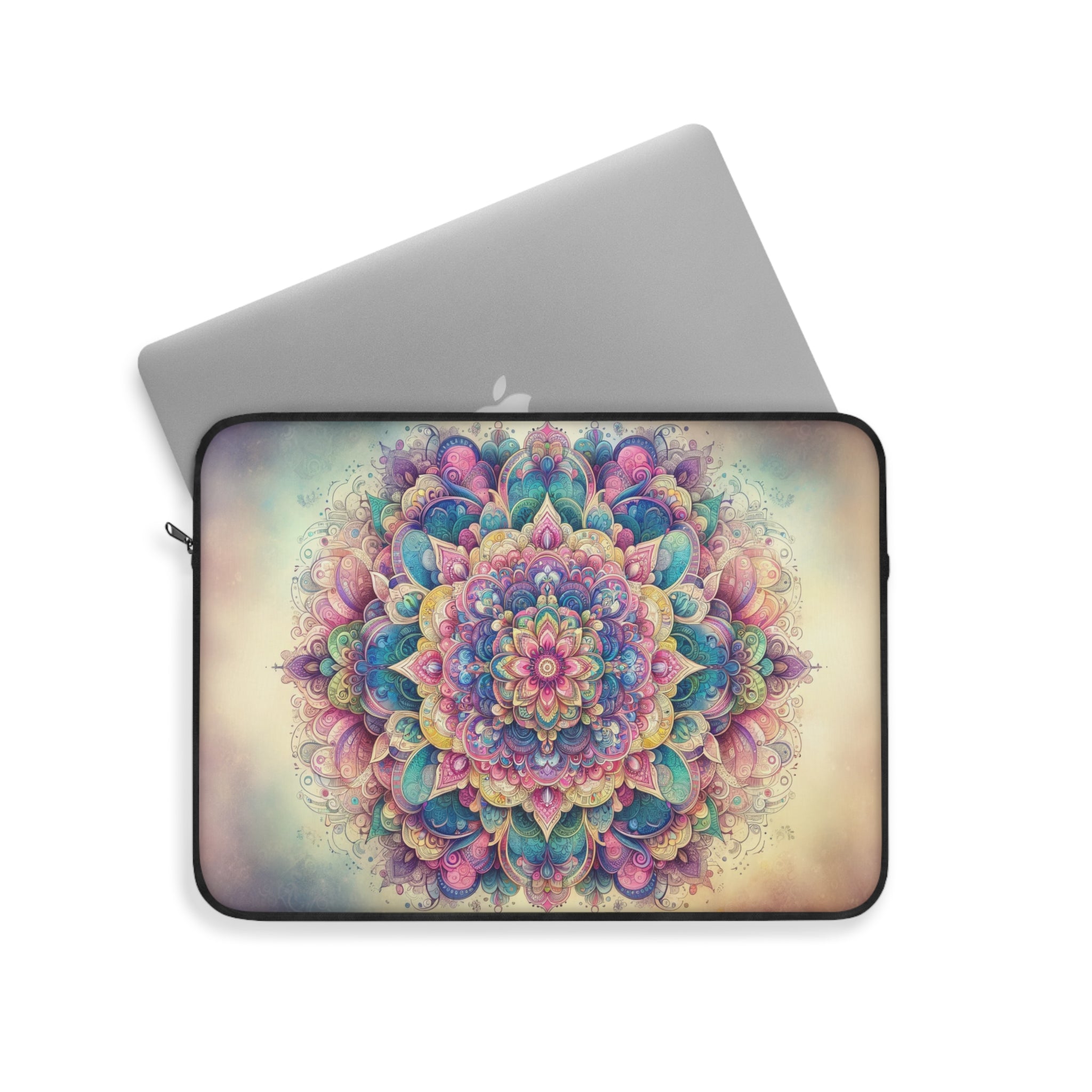 Pastel coloured Mandala - Laptop Sleeve