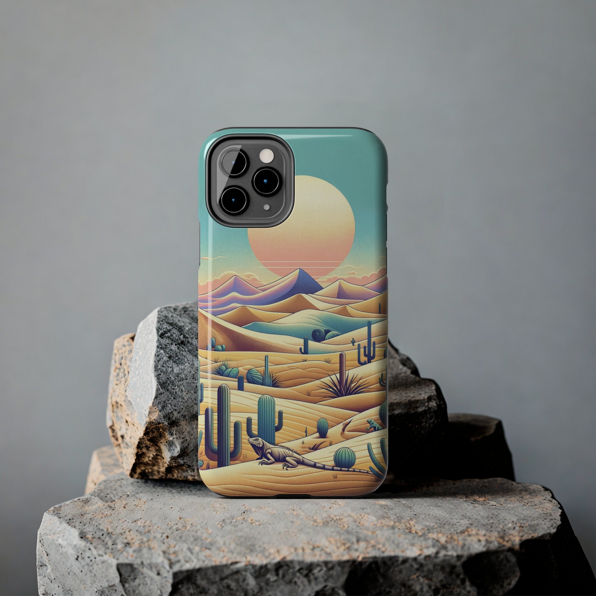 Iguana in the desert 2 - Tough Phone Case