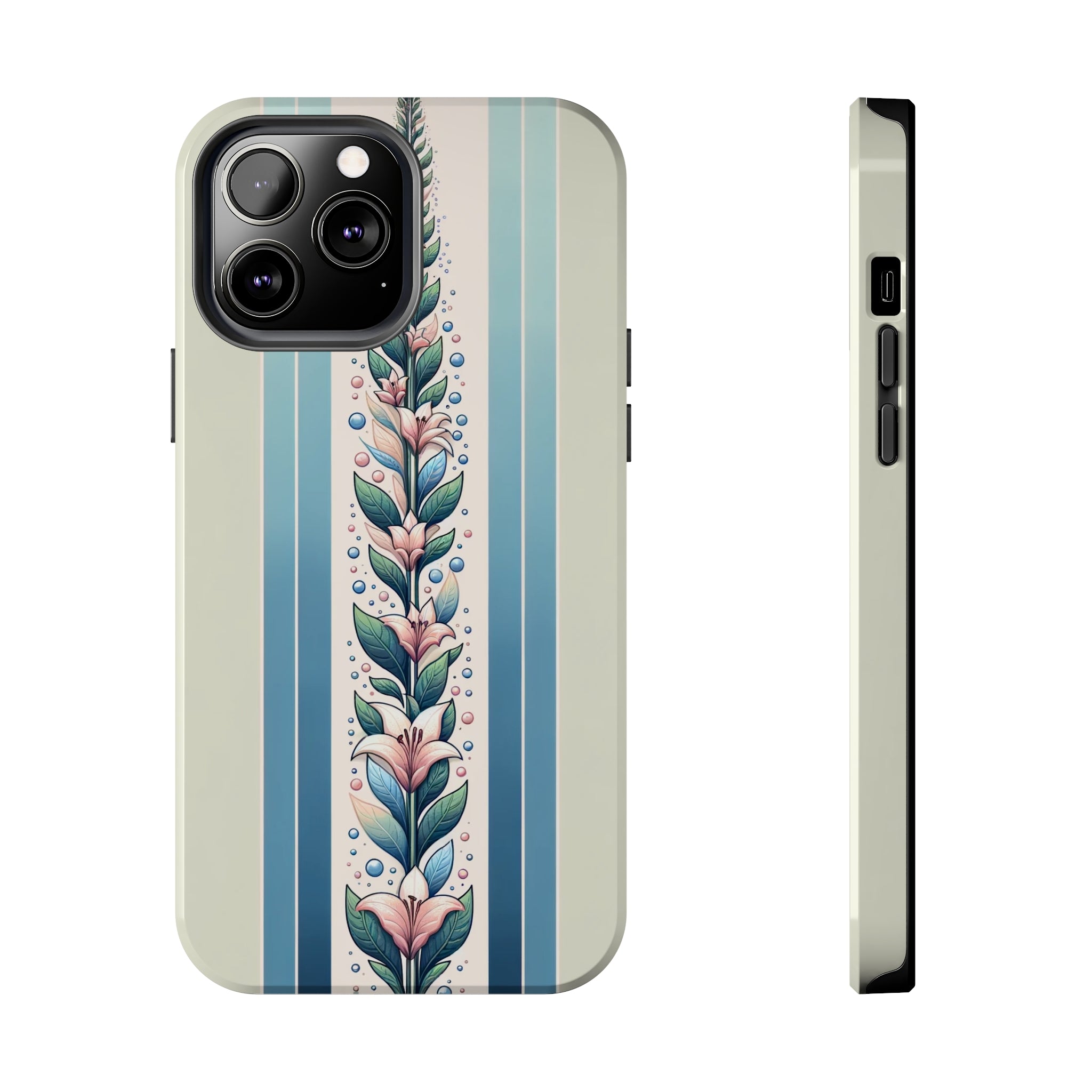 Lilies and leaves - Tough Phone Case