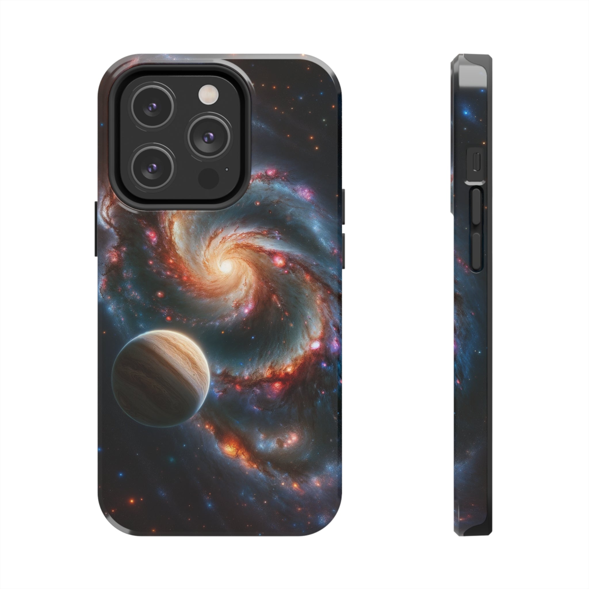 Yellow planet and wormhole - Tough Phone Case