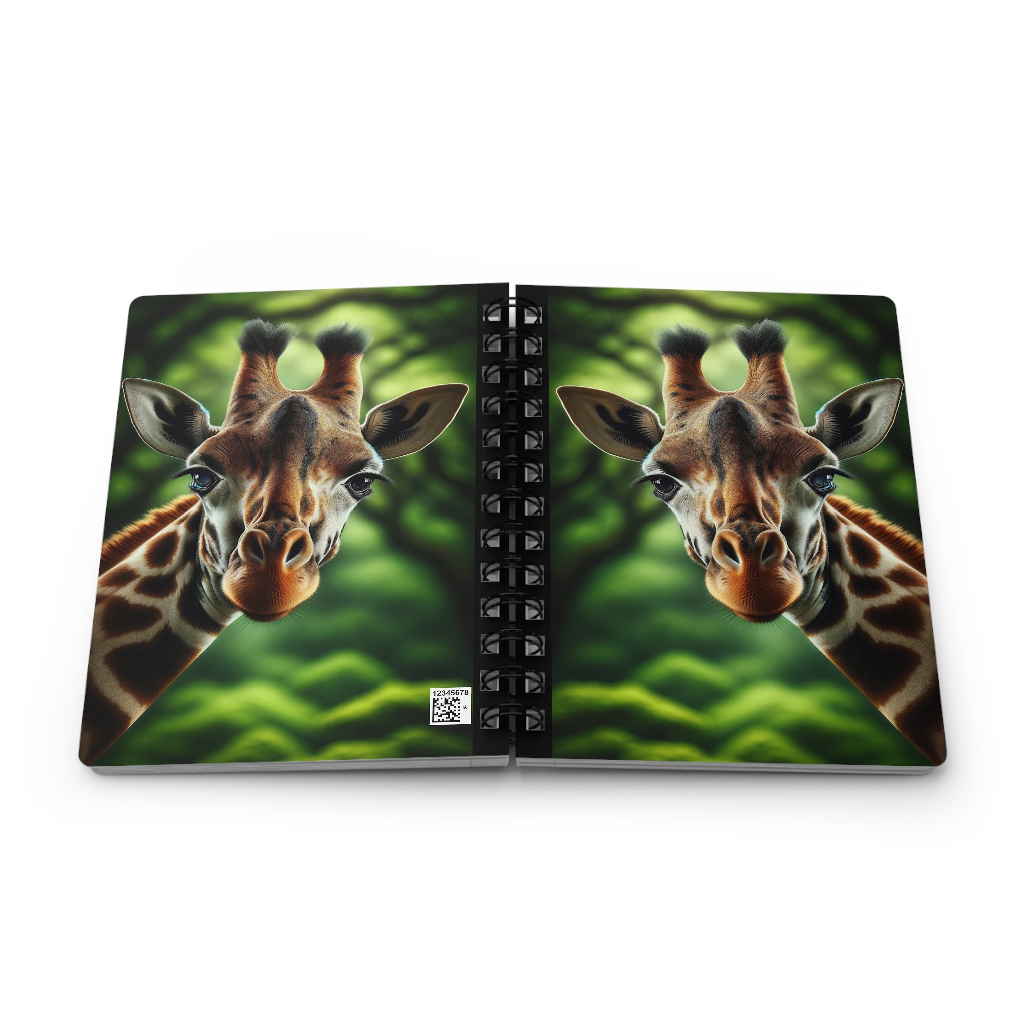 A curious giraffe - Spiral Notebook