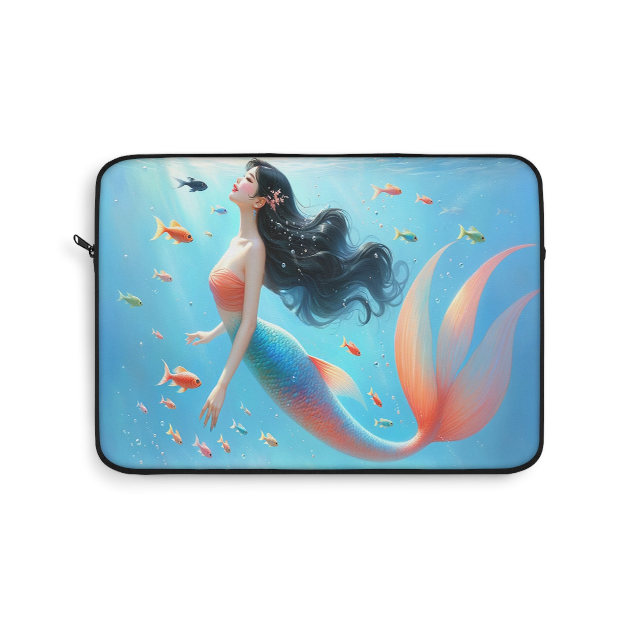 Mermaid with black hair - Laptop Sleeve