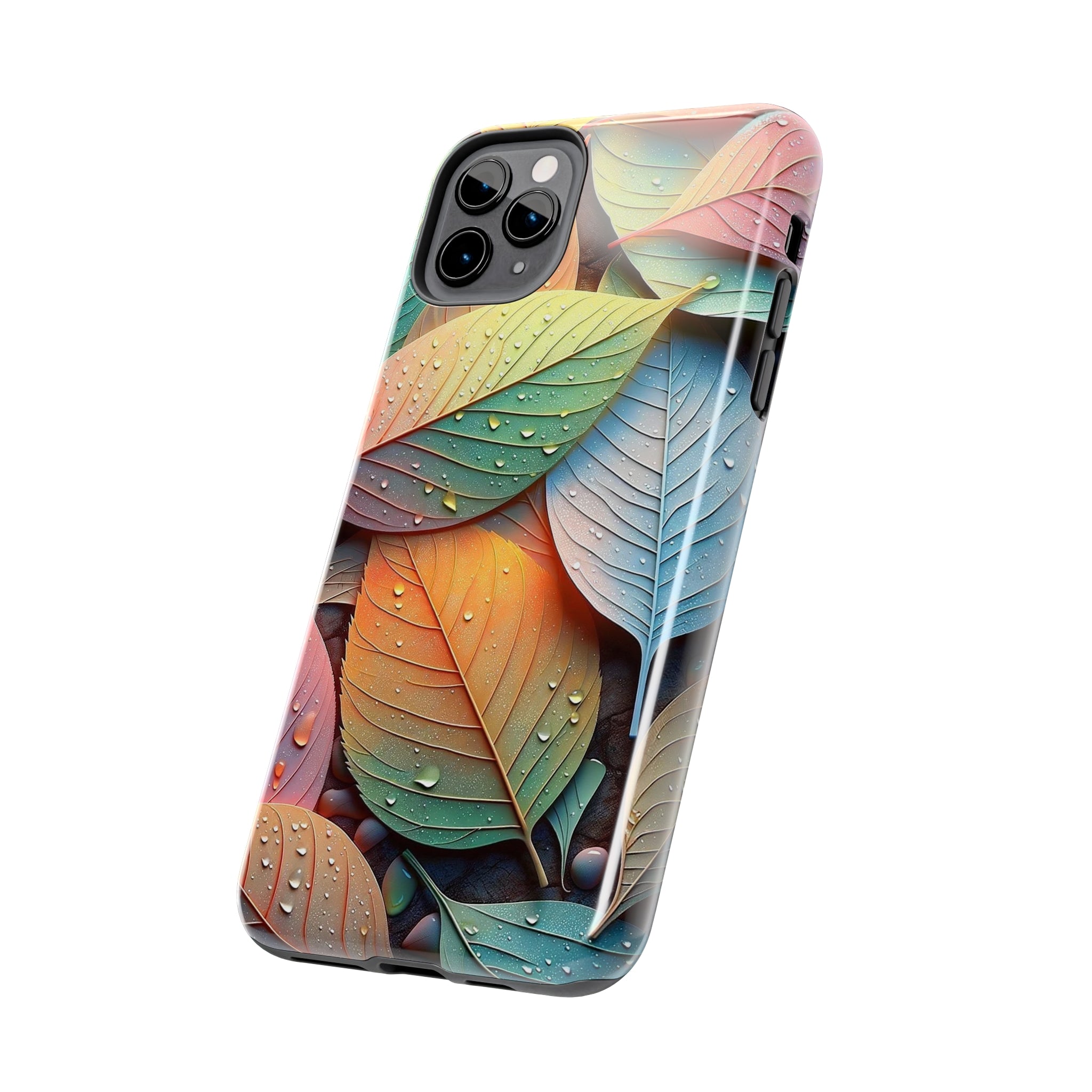 Pastel coloured leaves - Tough Phone Case