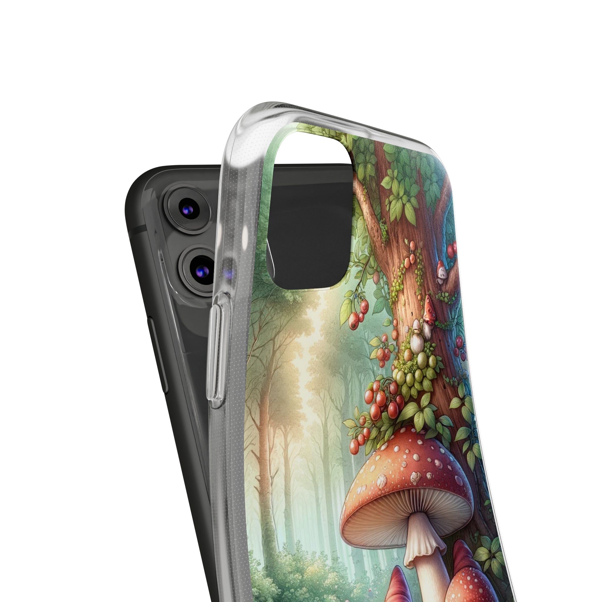 Gnomes and mushrooms - Soft Phone Case