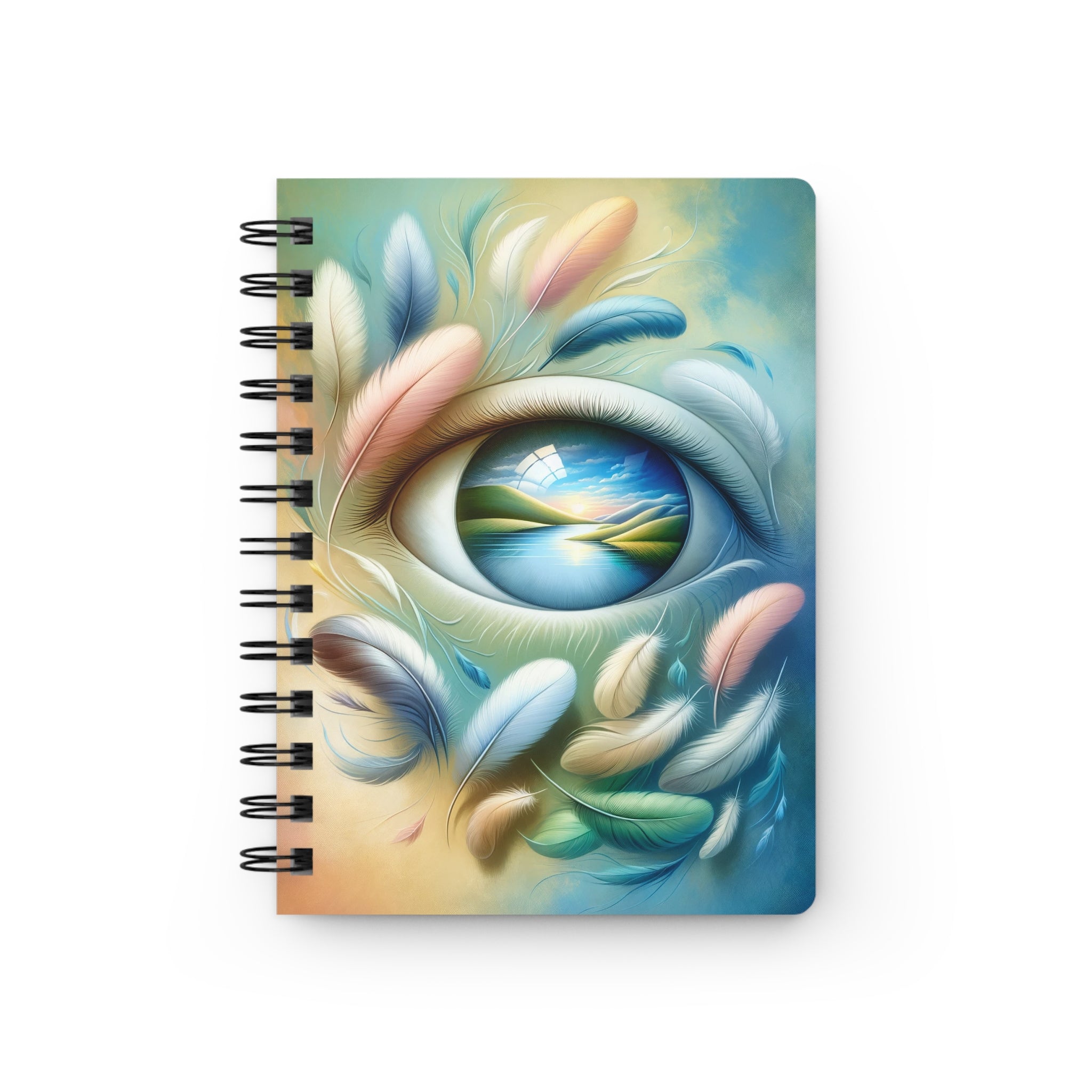 Feathers around the eye - Spiral Notebook