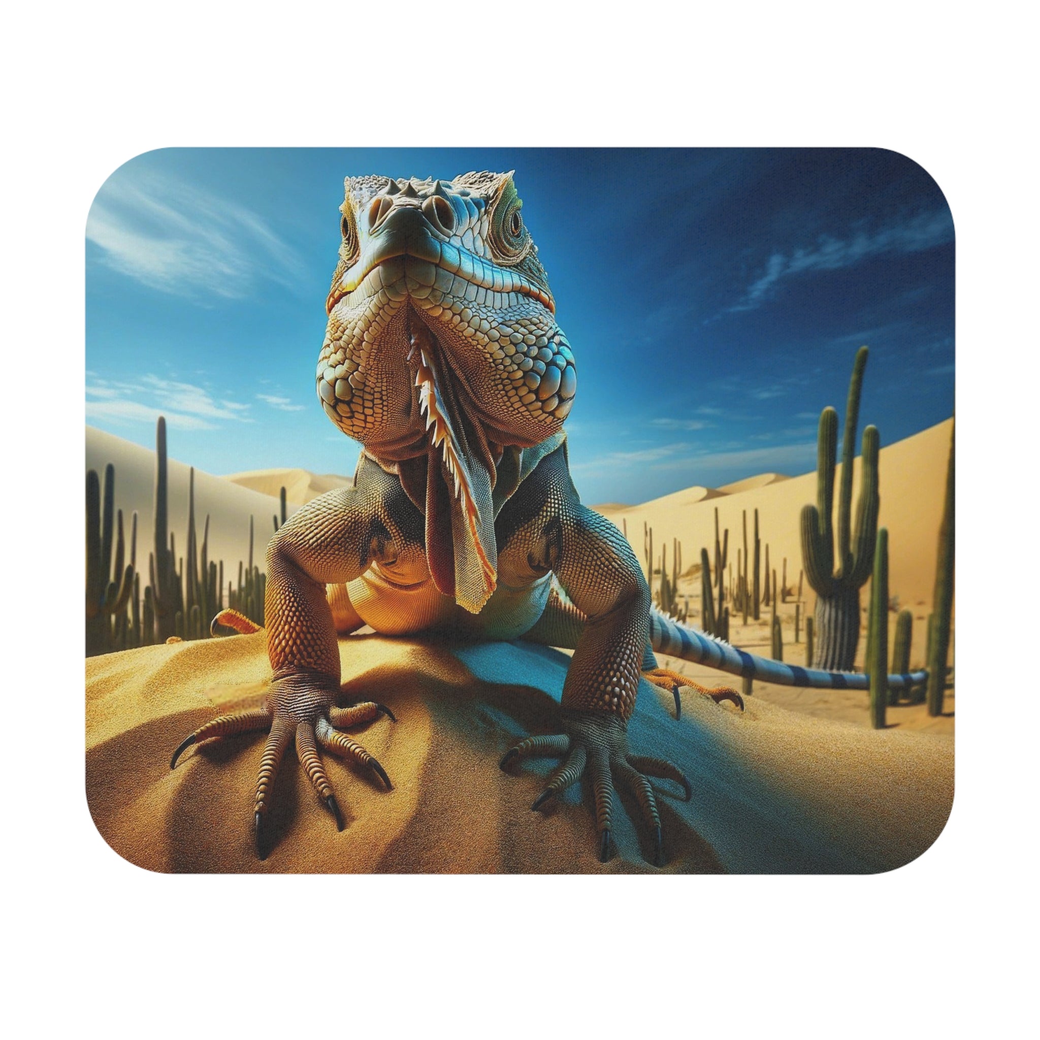 Iguana in the desert - Mouse Pad (Rectangle)