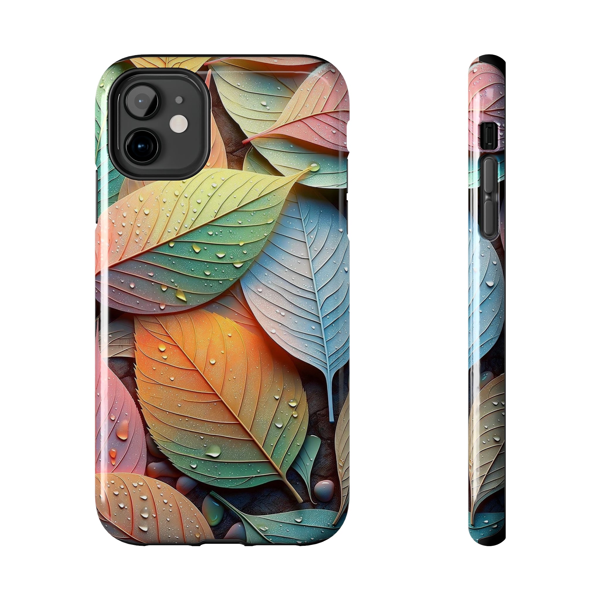 Pastel coloured leaves - Tough Phone Case