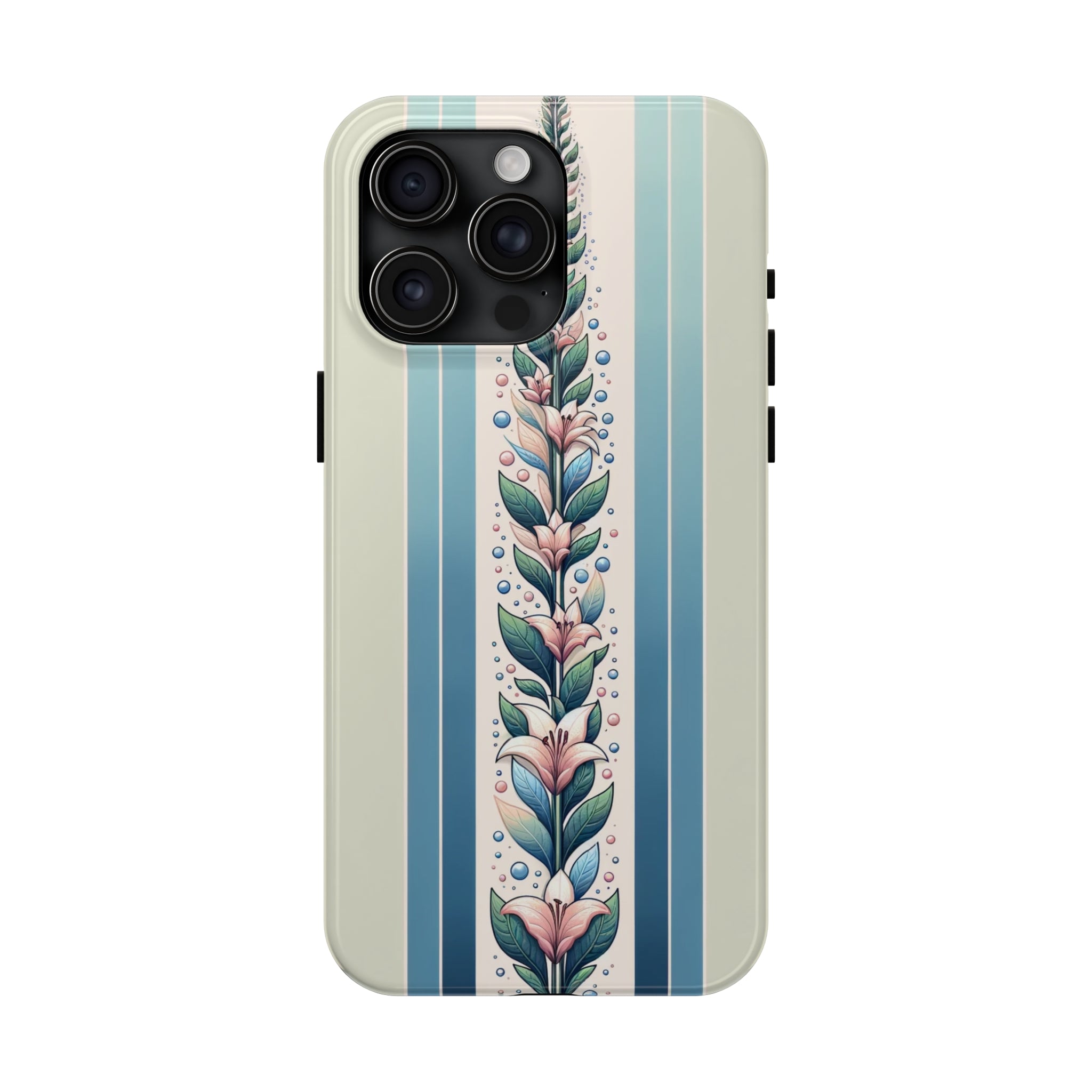 Lilies and leaves - Tough Phone Case